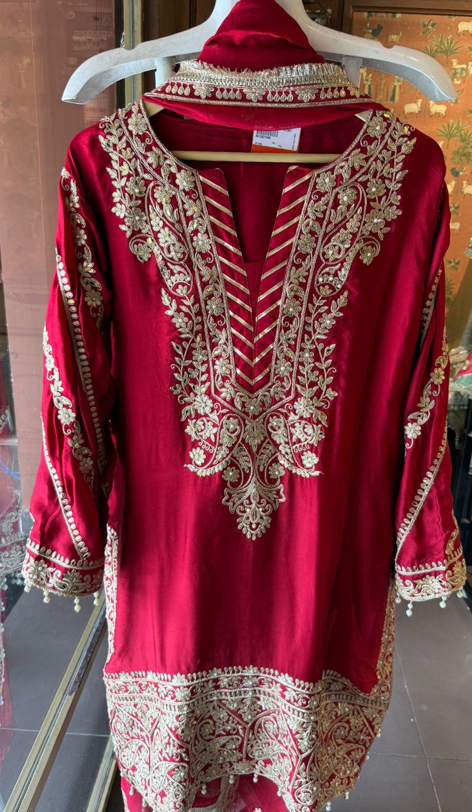 Farshi Salwar Suit Set pure ORGANZA SATIN