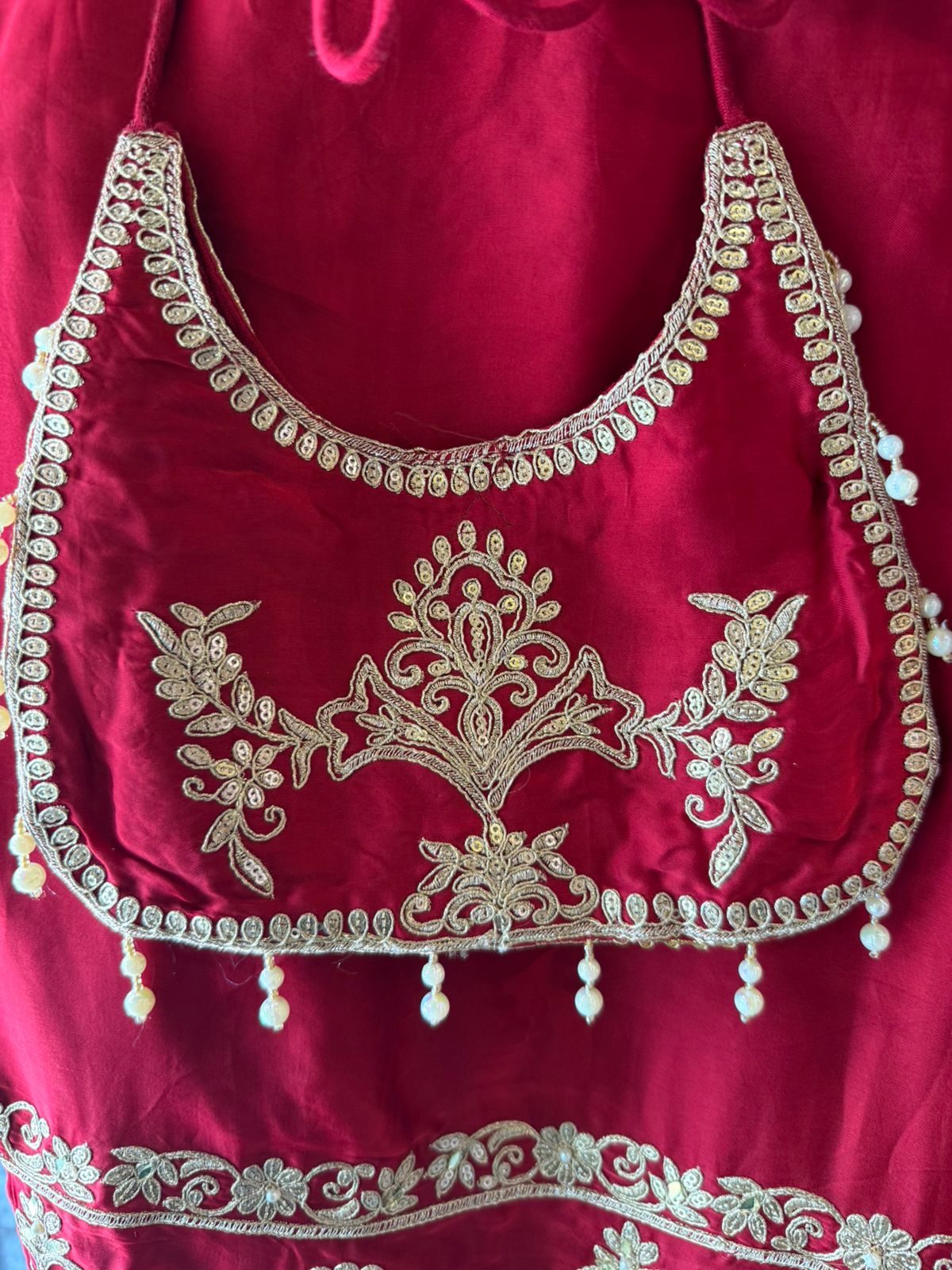 Farshi Salwar Suit Set pure ORGANZA SATIN
