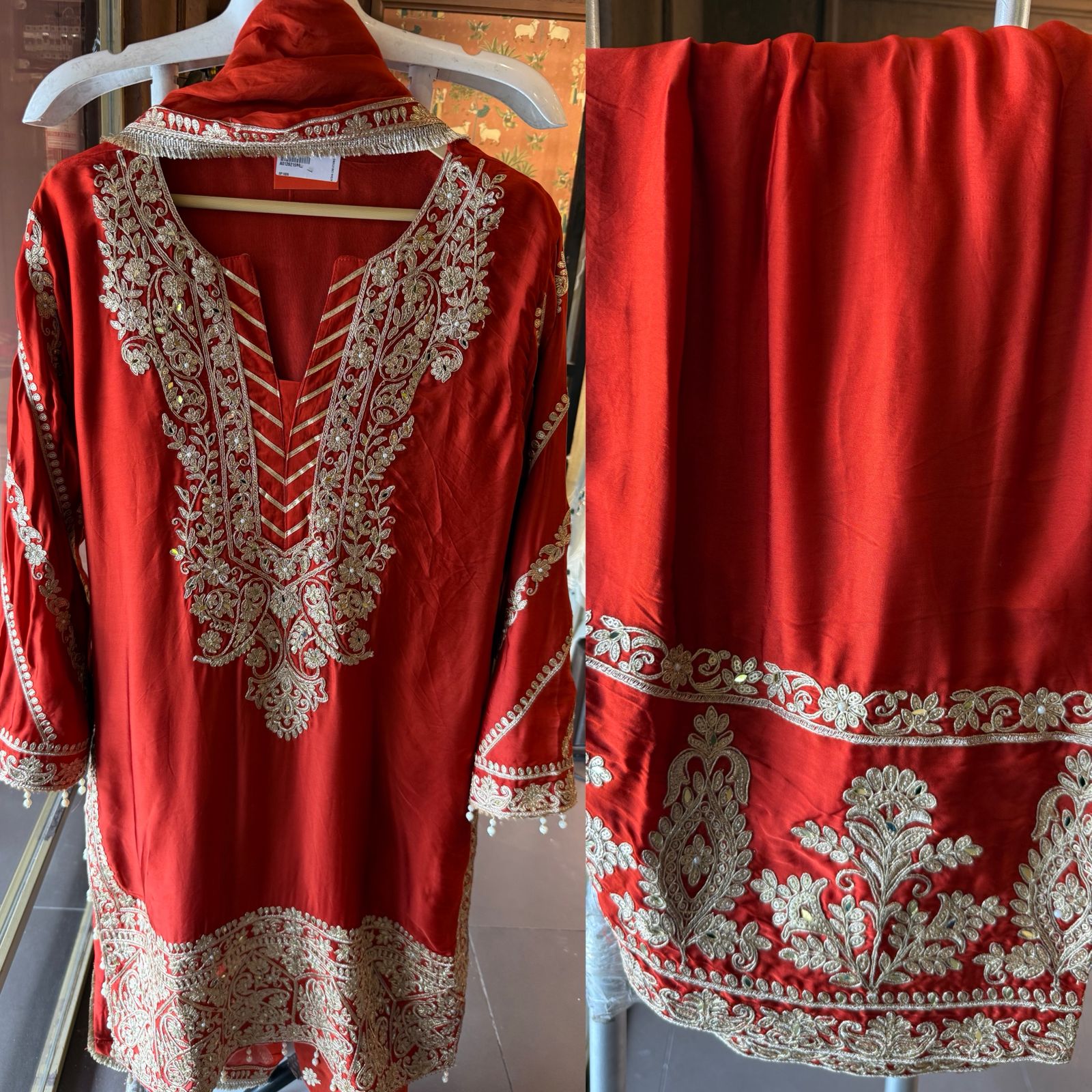 Farshi Salwar Suit Set pure ORGANZA SATIN