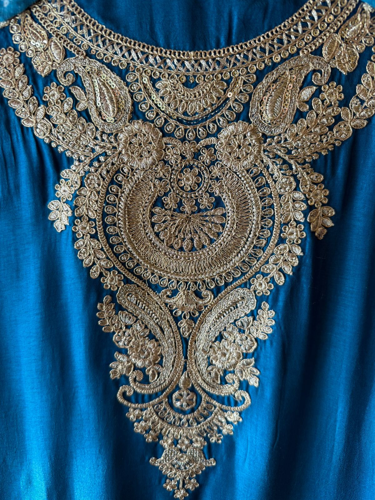 Pure Silk Suit set with Bandhani dupatta