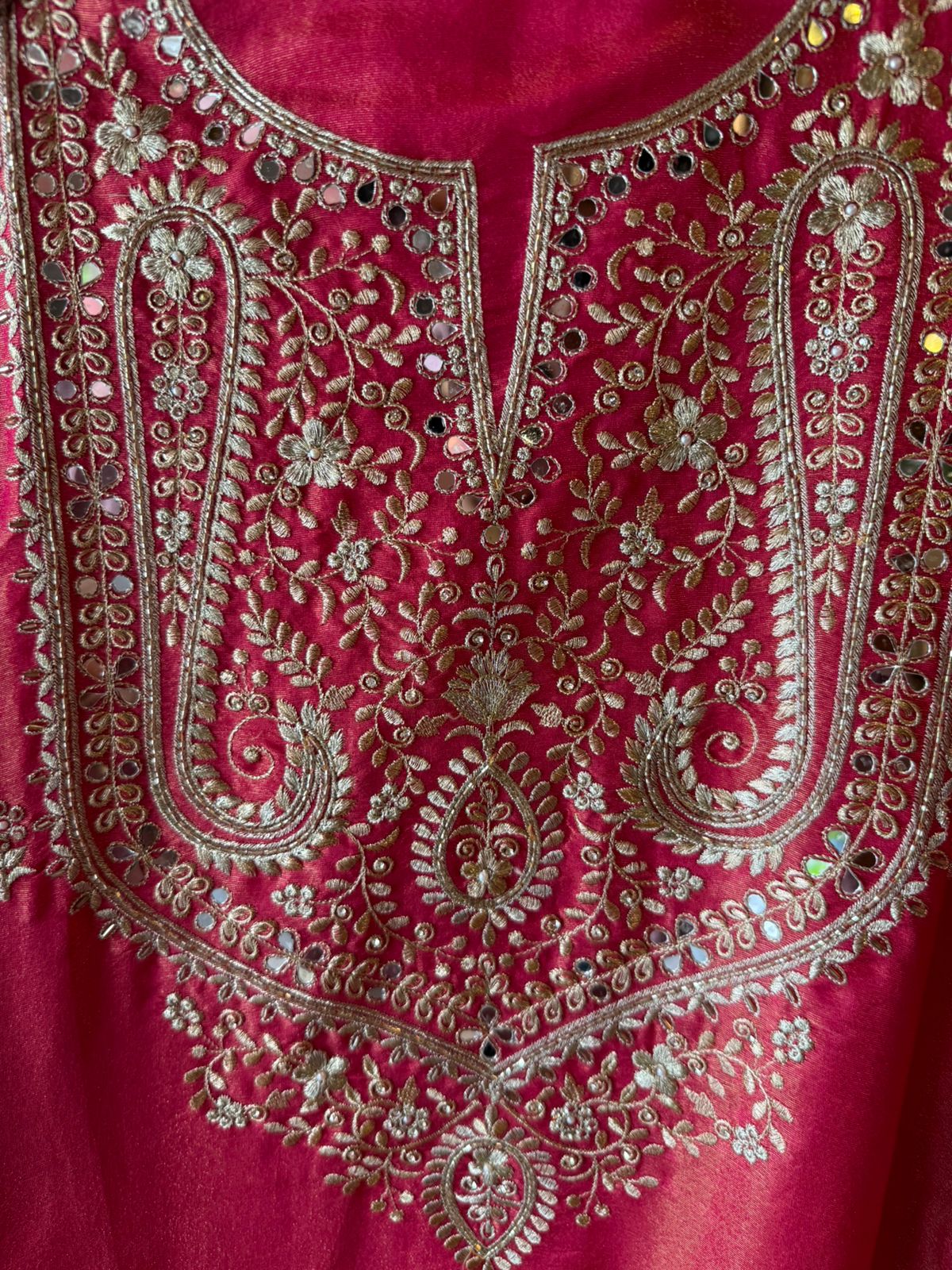 Luxury wedding unstitched Suit Set on tissue