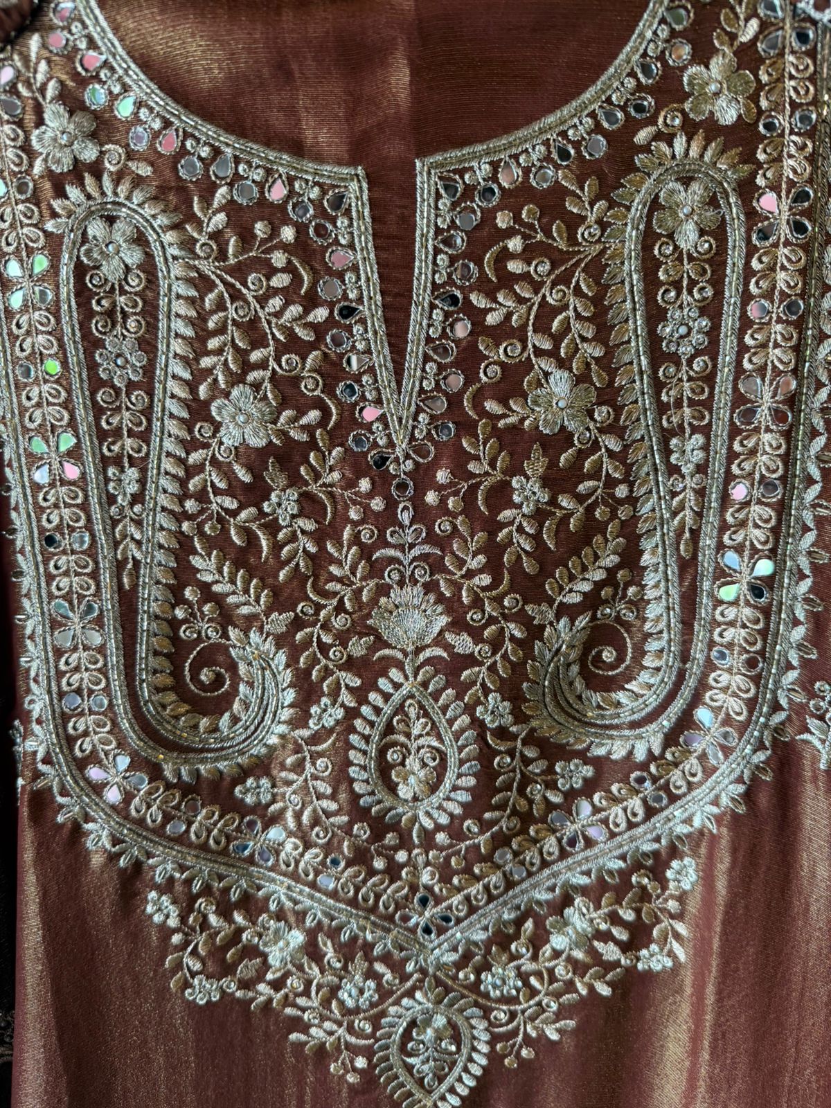Luxury wedding unstitched Suit Set on tissue