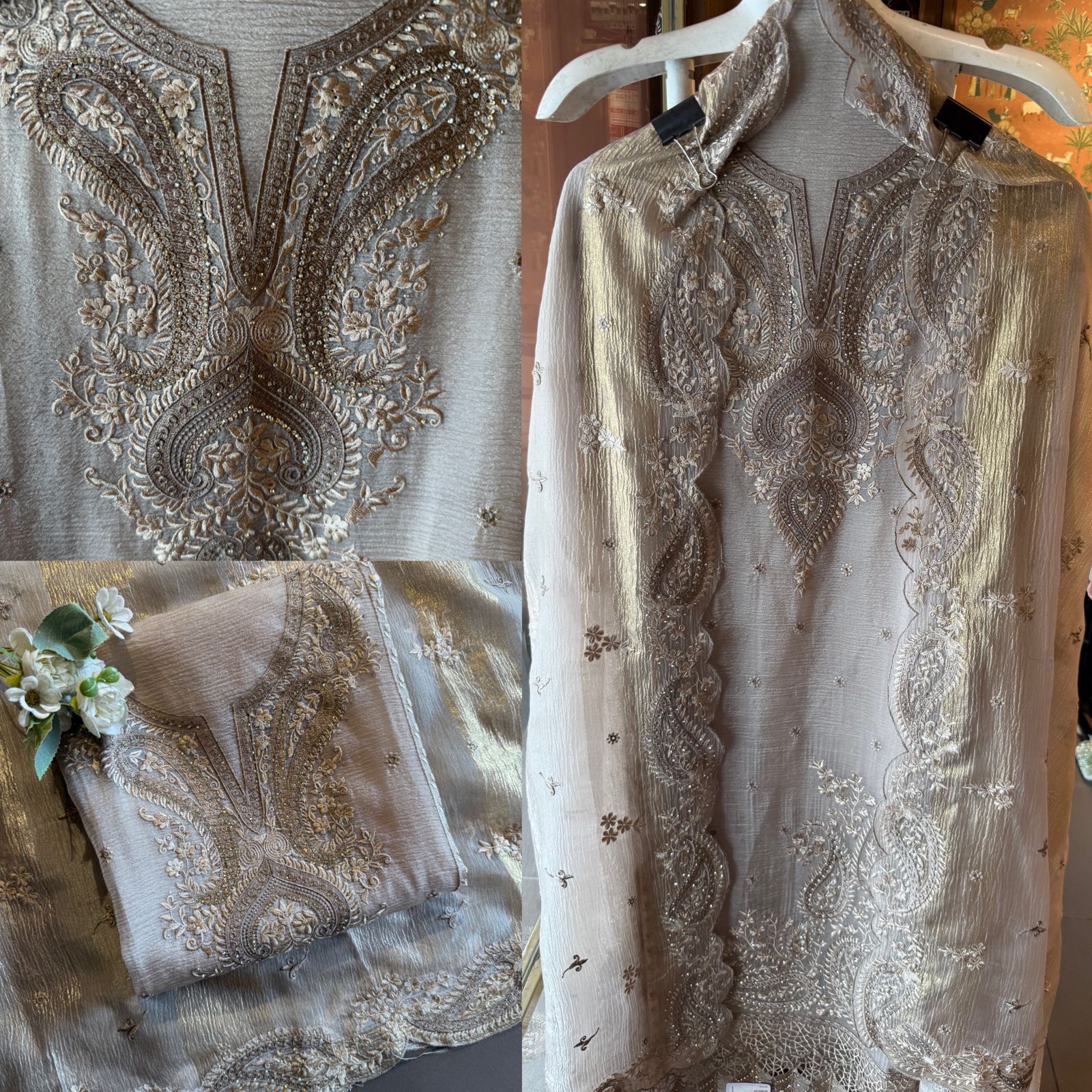 PAKISTANI EMBROIDERED DESIGNER SUIT