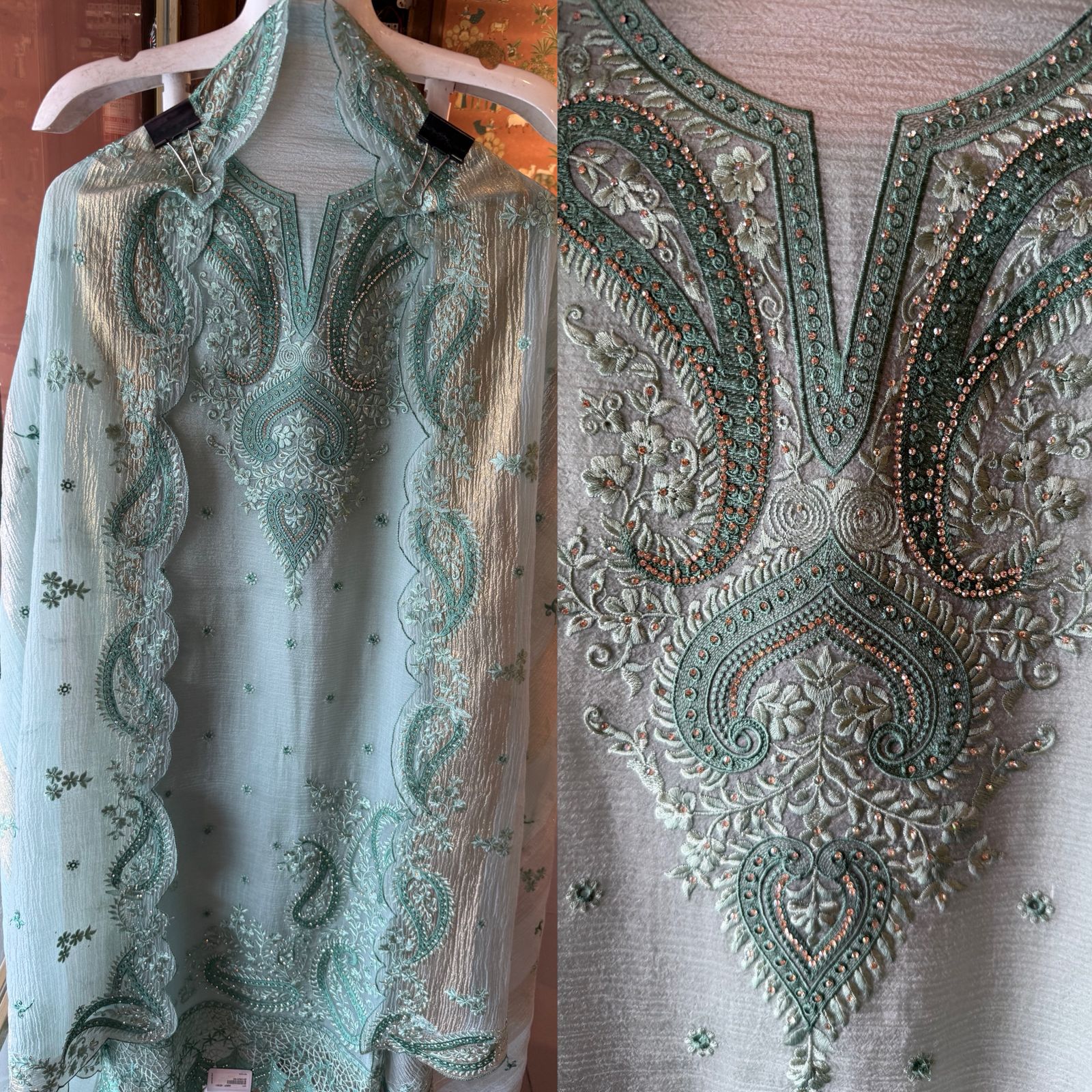 PAKISTANI EMBROIDERED DESIGNER SUIT