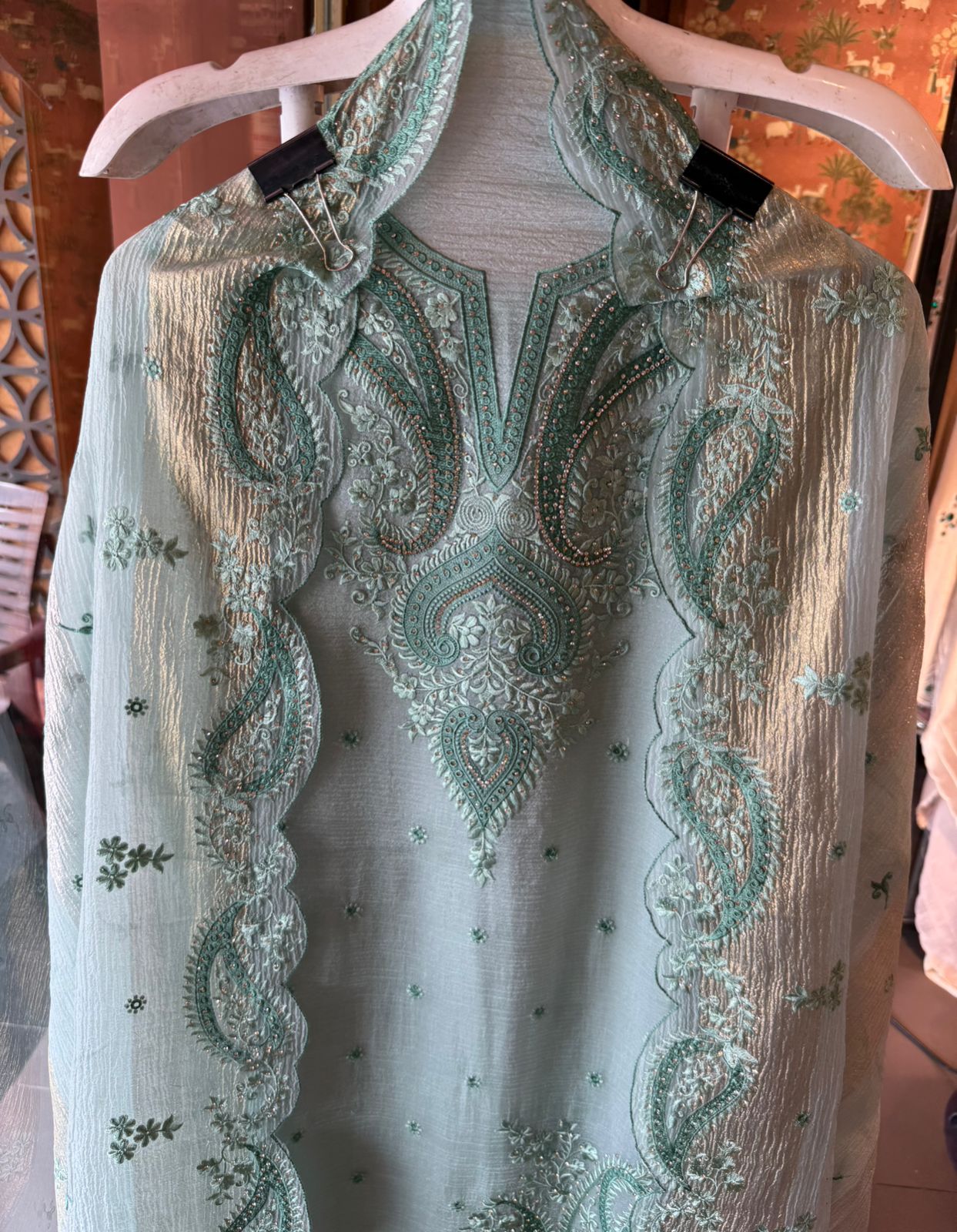 PAKISTANI EMBROIDERED DESIGNER SUIT