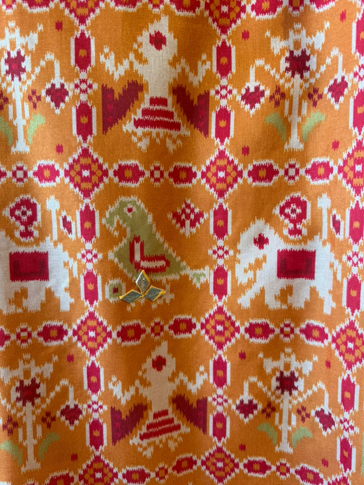 Patola Printed Suit with Gotta work