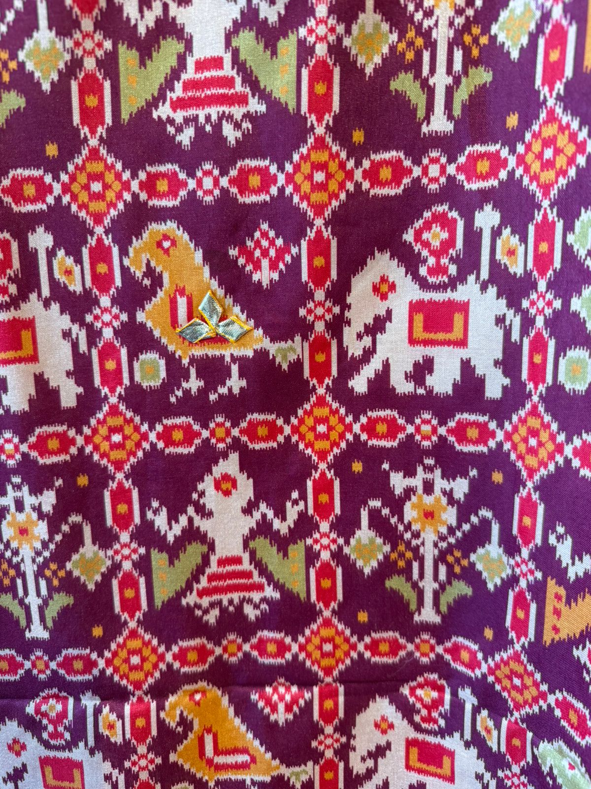 Patola Printed Suit with Gotta work
