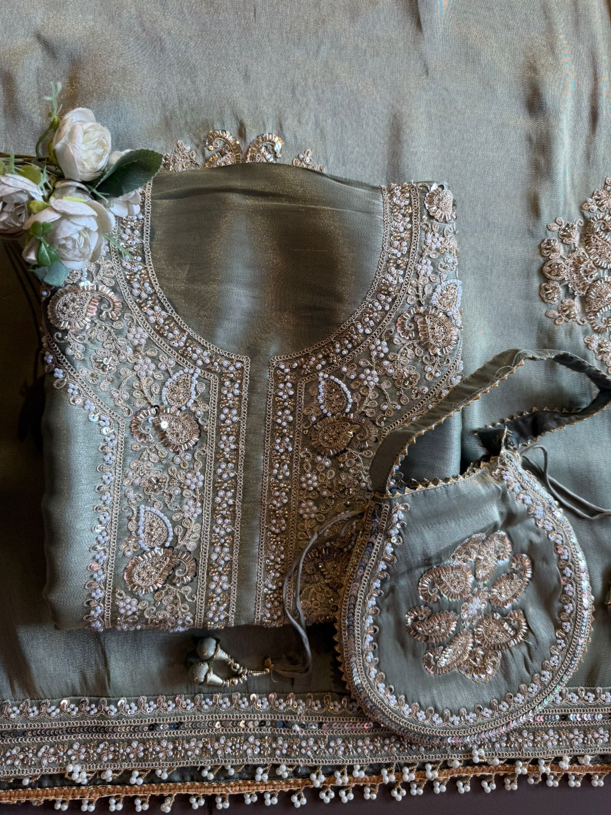 Heavy festive wedding-wear Suit set