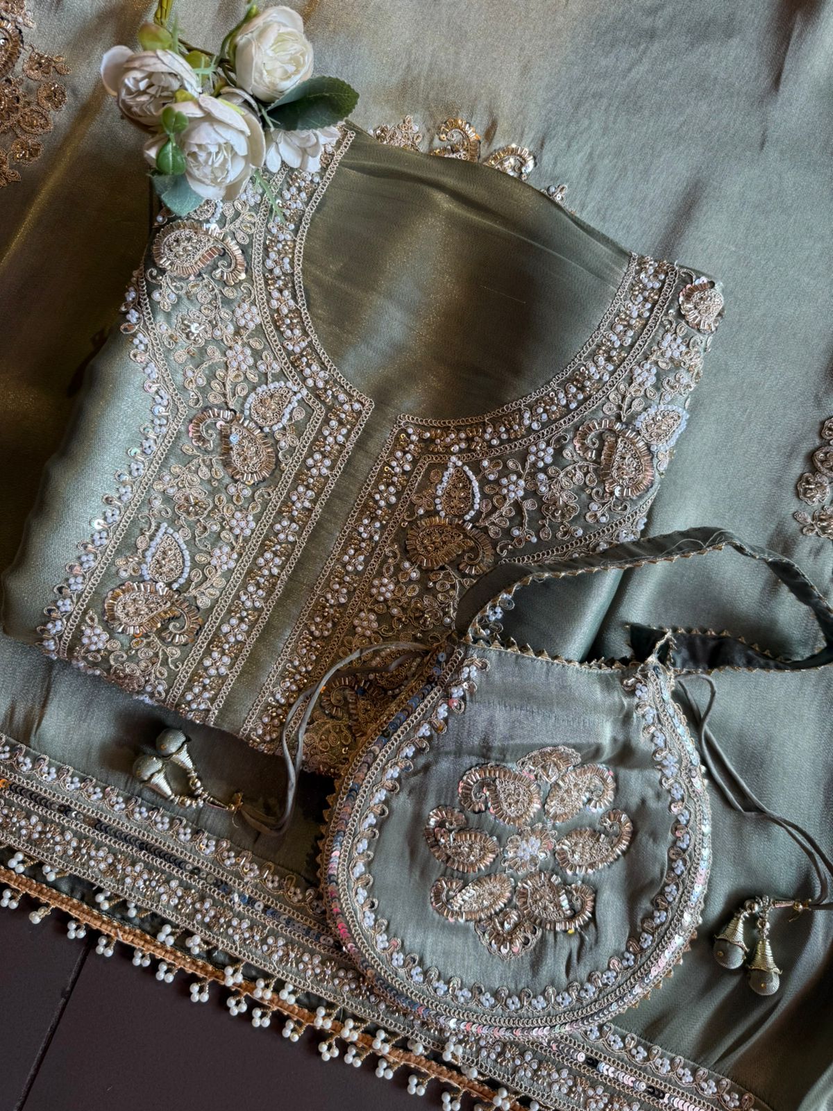 Heavy festive wedding-wear Suit set