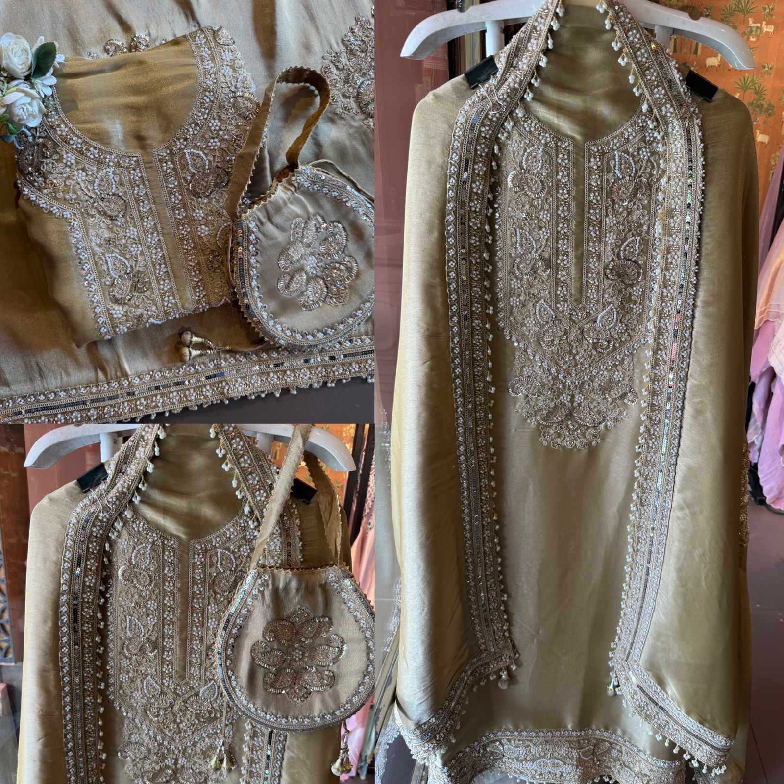 Heavy festive wedding-wear Suit set