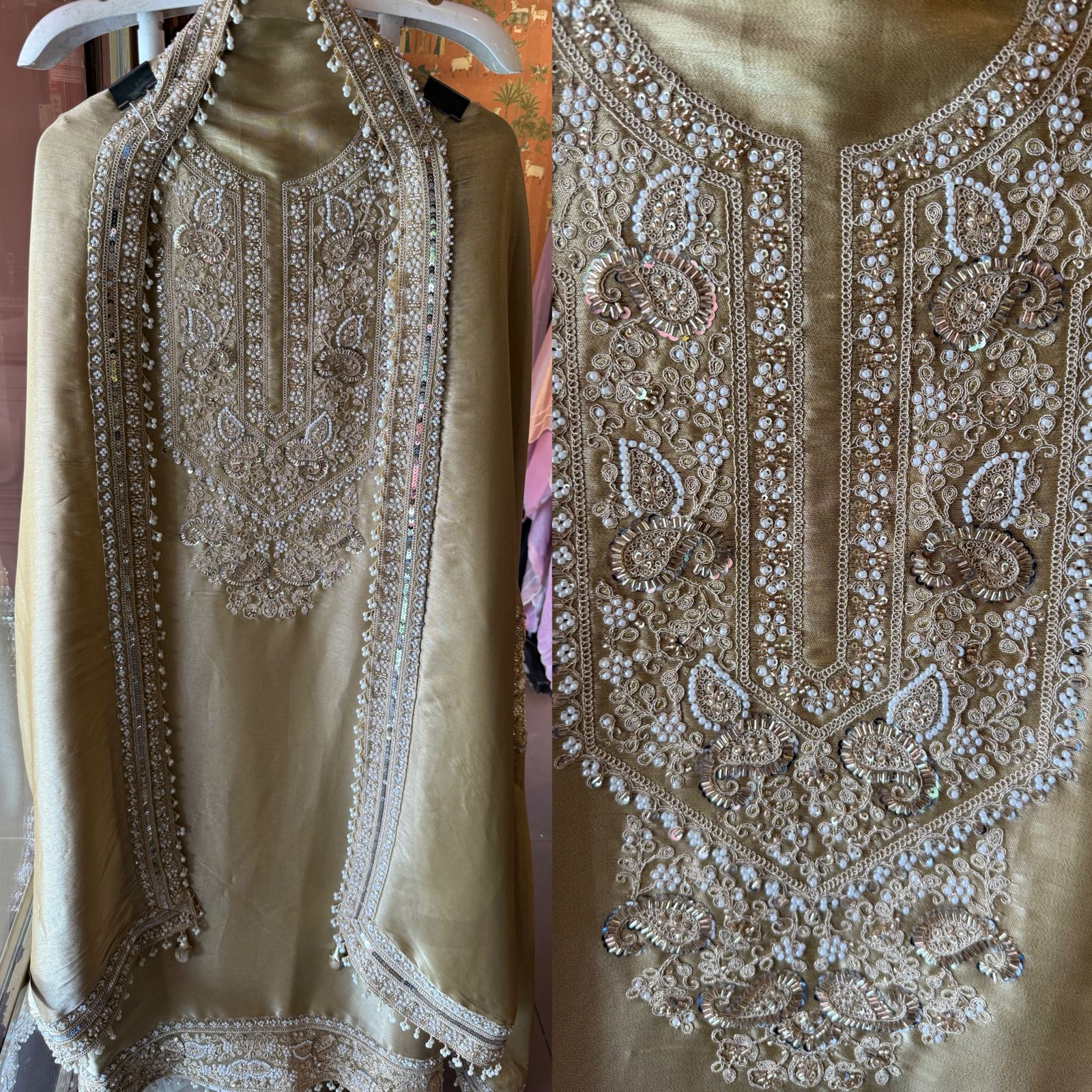 Heavy festive wedding-wear Suit set