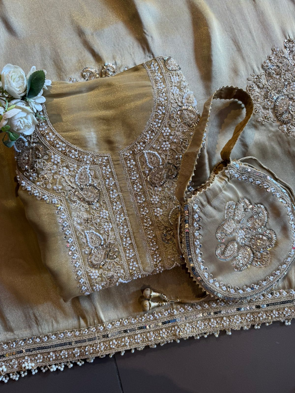 Heavy festive wedding-wear Suit set