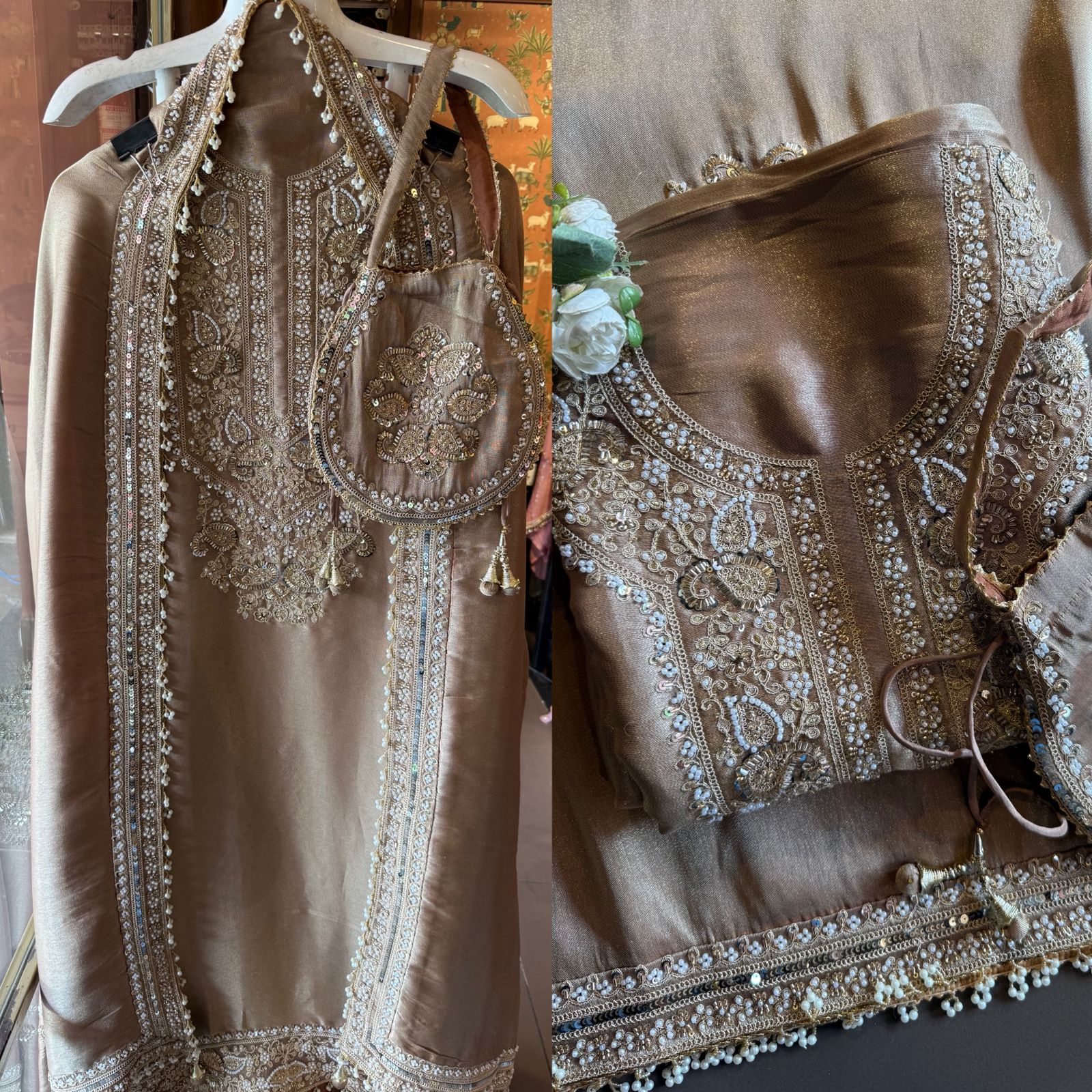 Heavy festive wedding-wear Suit set