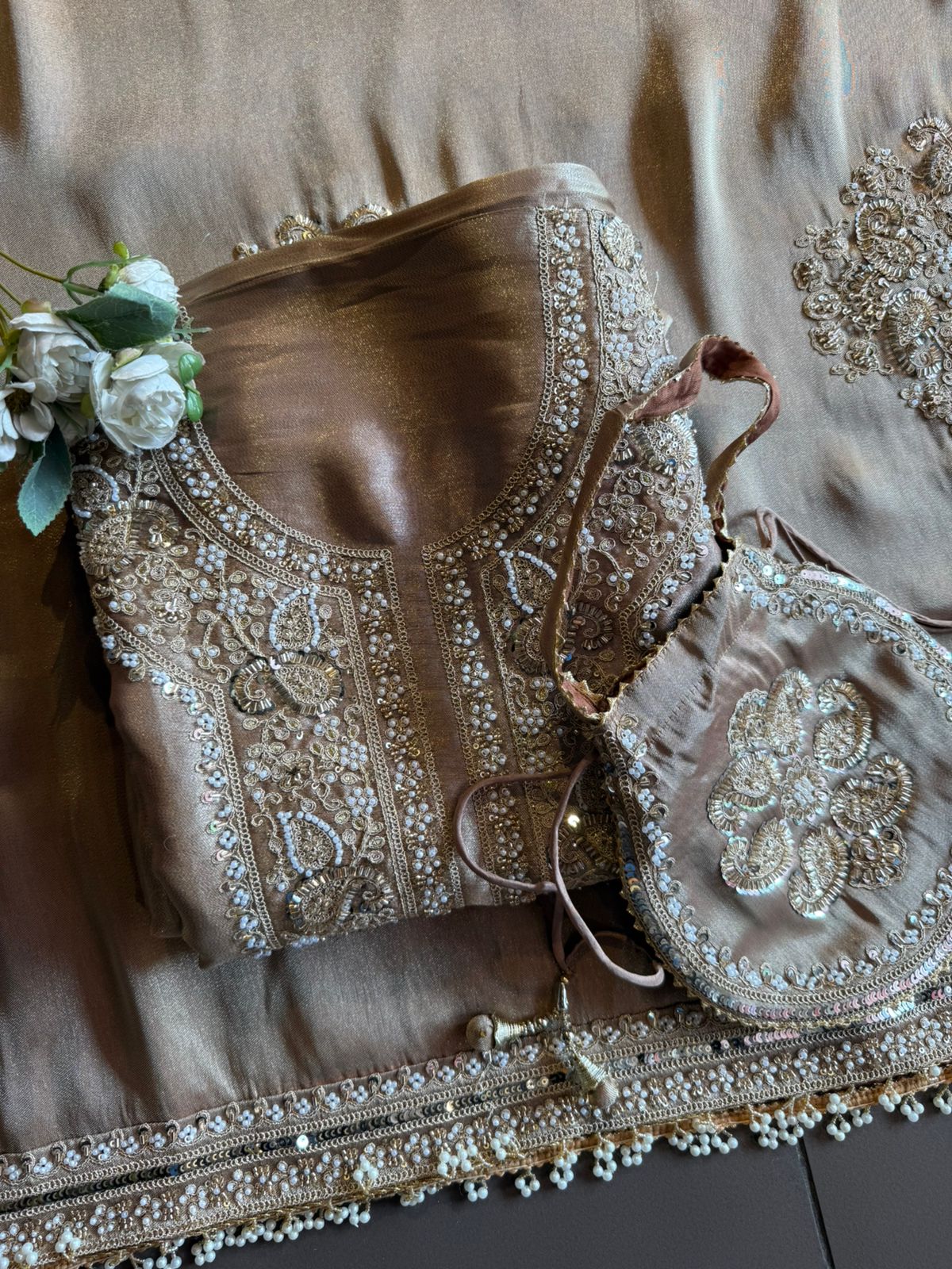 Heavy festive wedding-wear Suit set