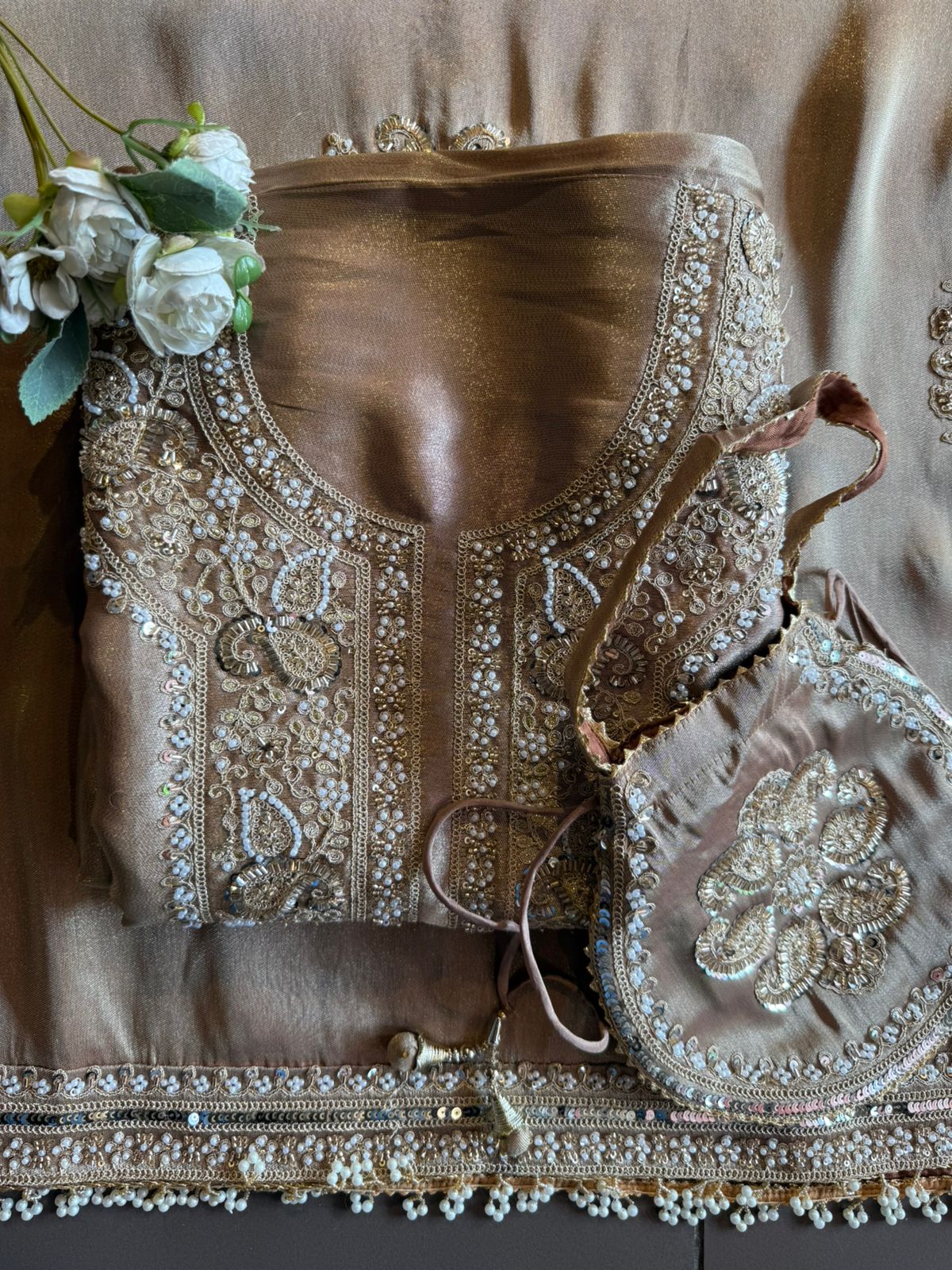 Heavy festive wedding-wear Suit set