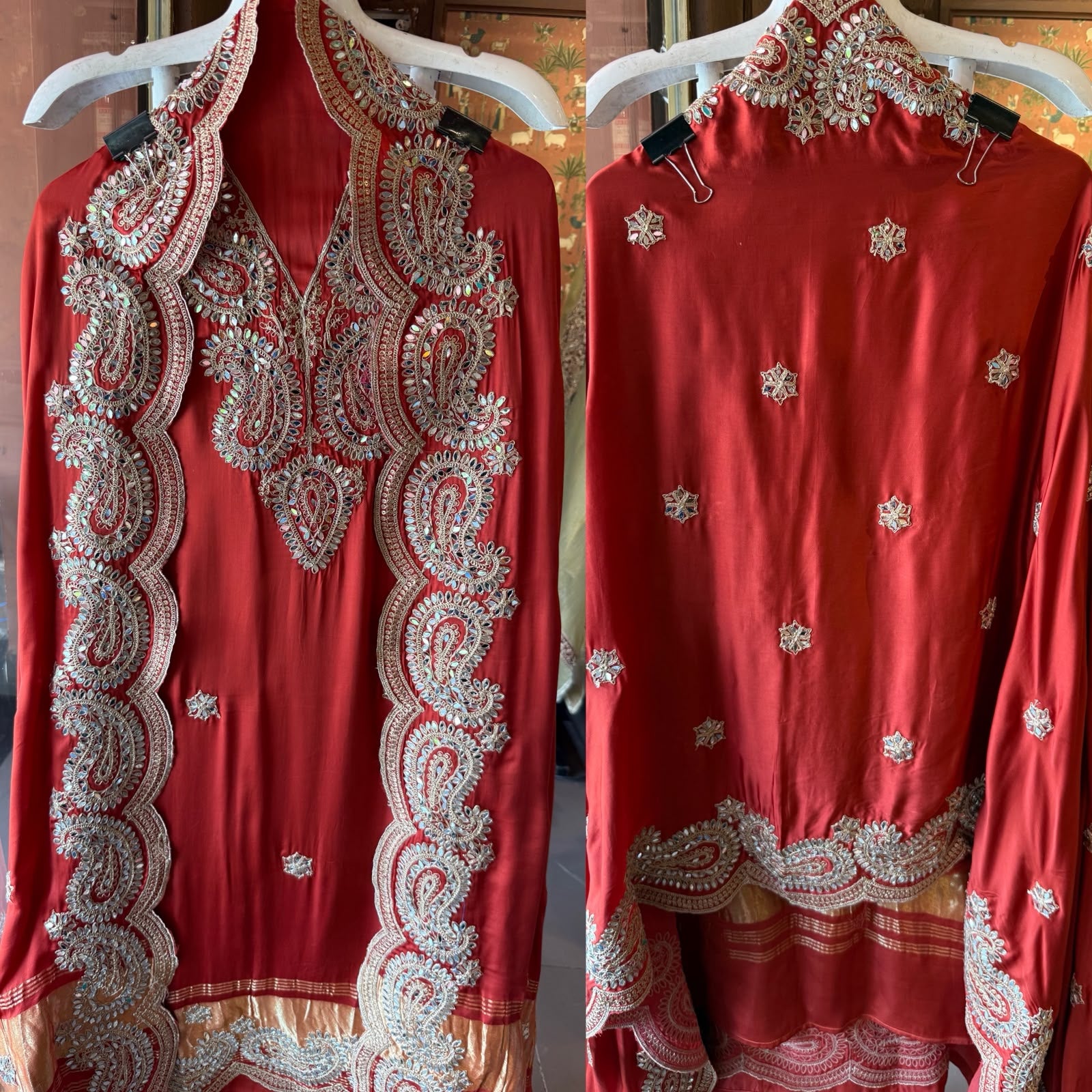 GAJJI Silk  Unstitched Suit