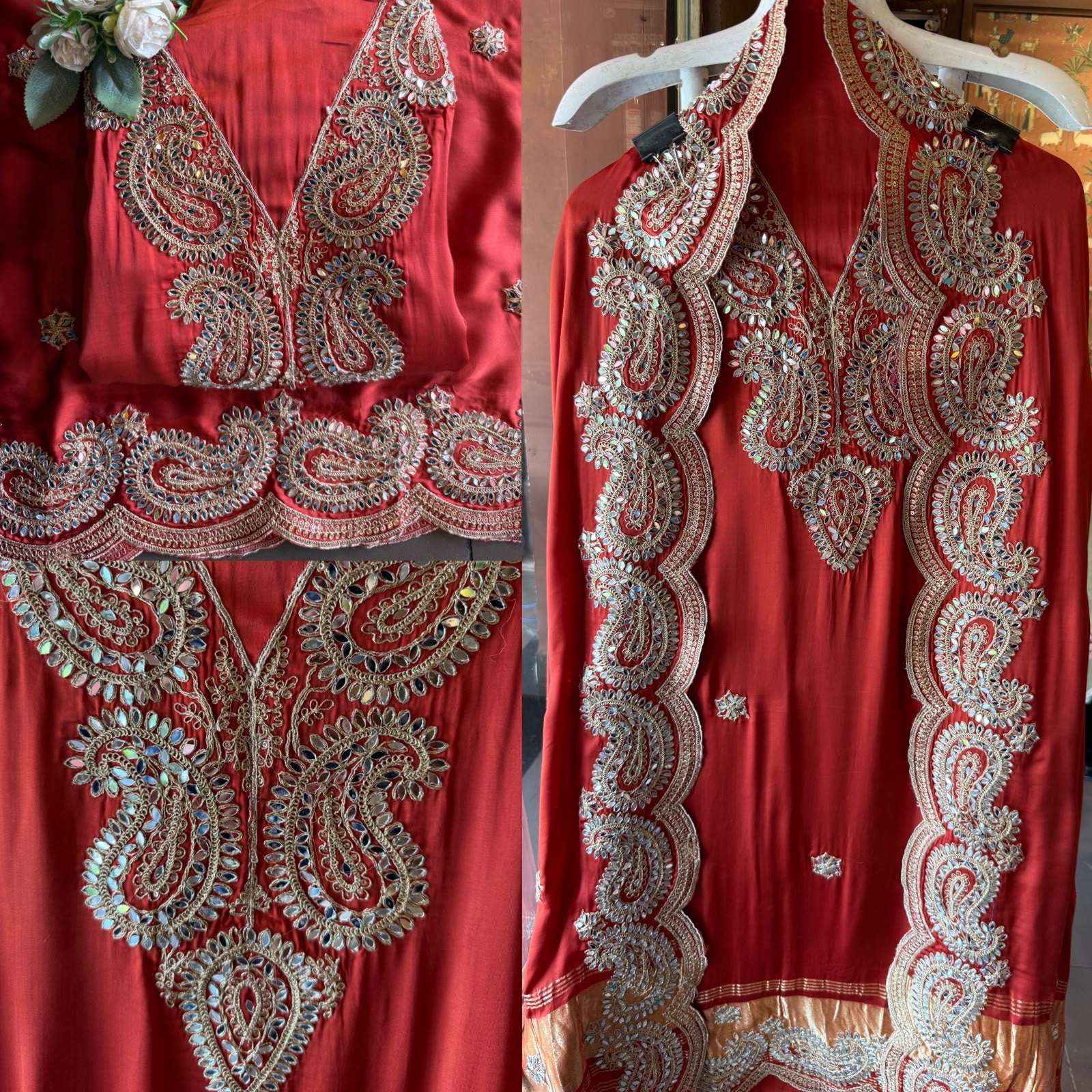GAJJI Silk  Unstitched Suit