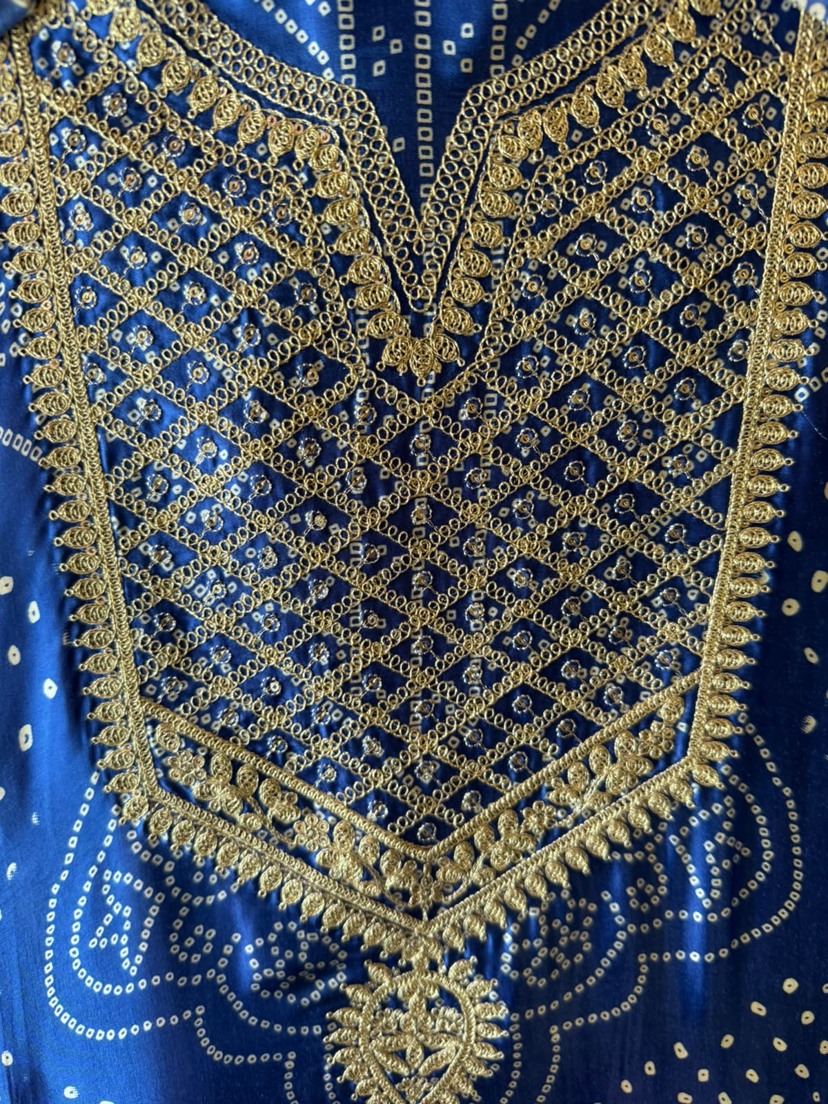 Bandhani Embroidered Suit Set