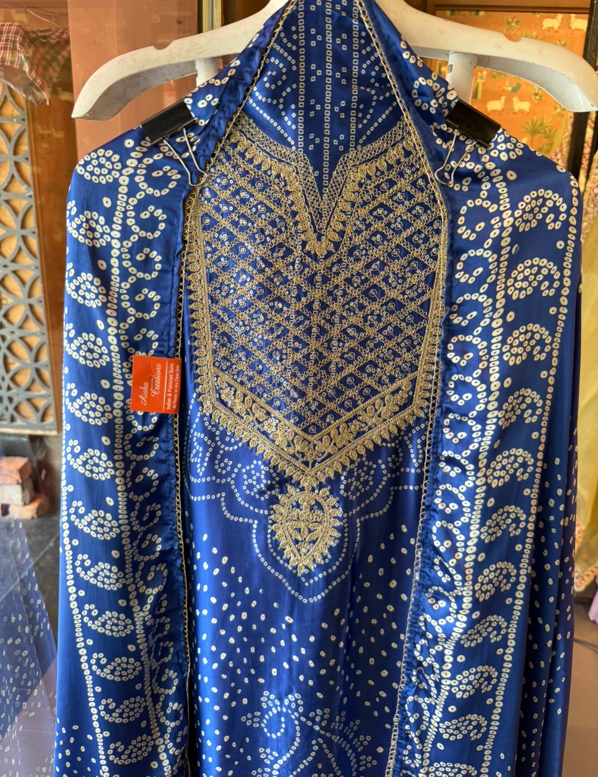 Bandhani Embroidered Suit Set