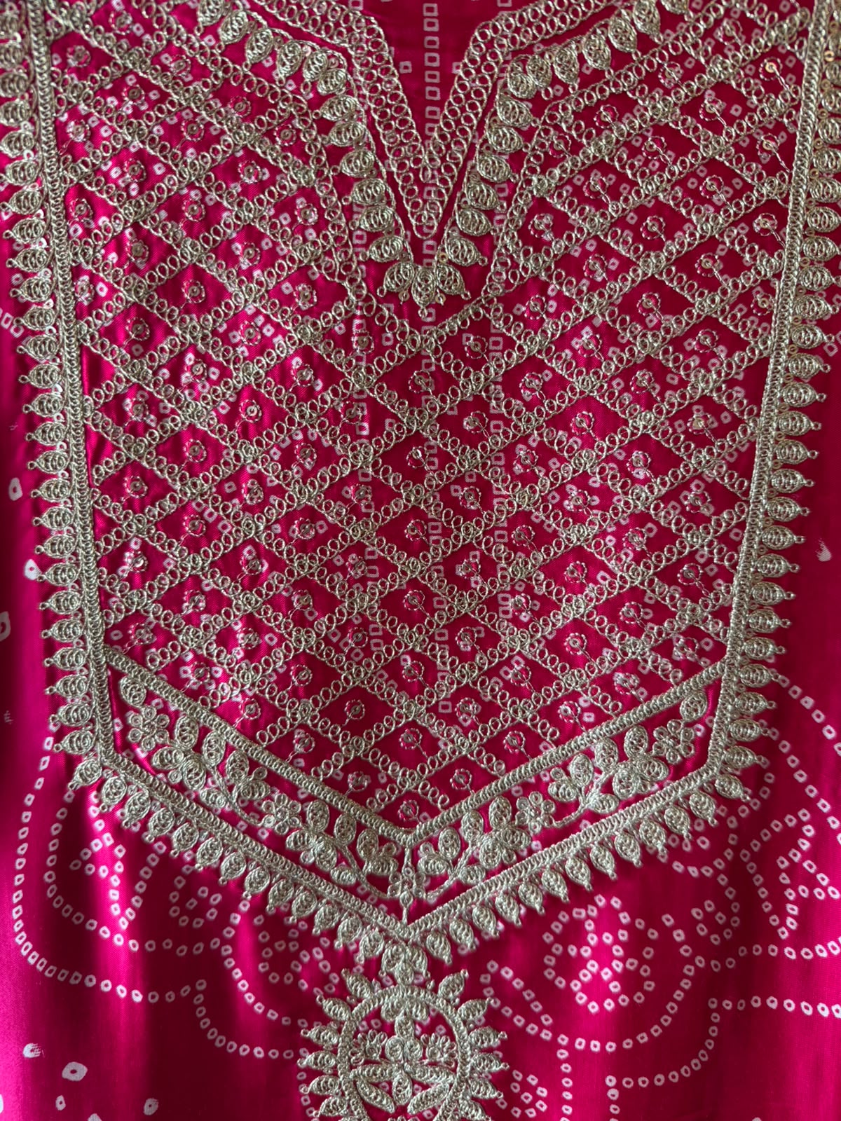 Bandhani Embroidered Suit Set