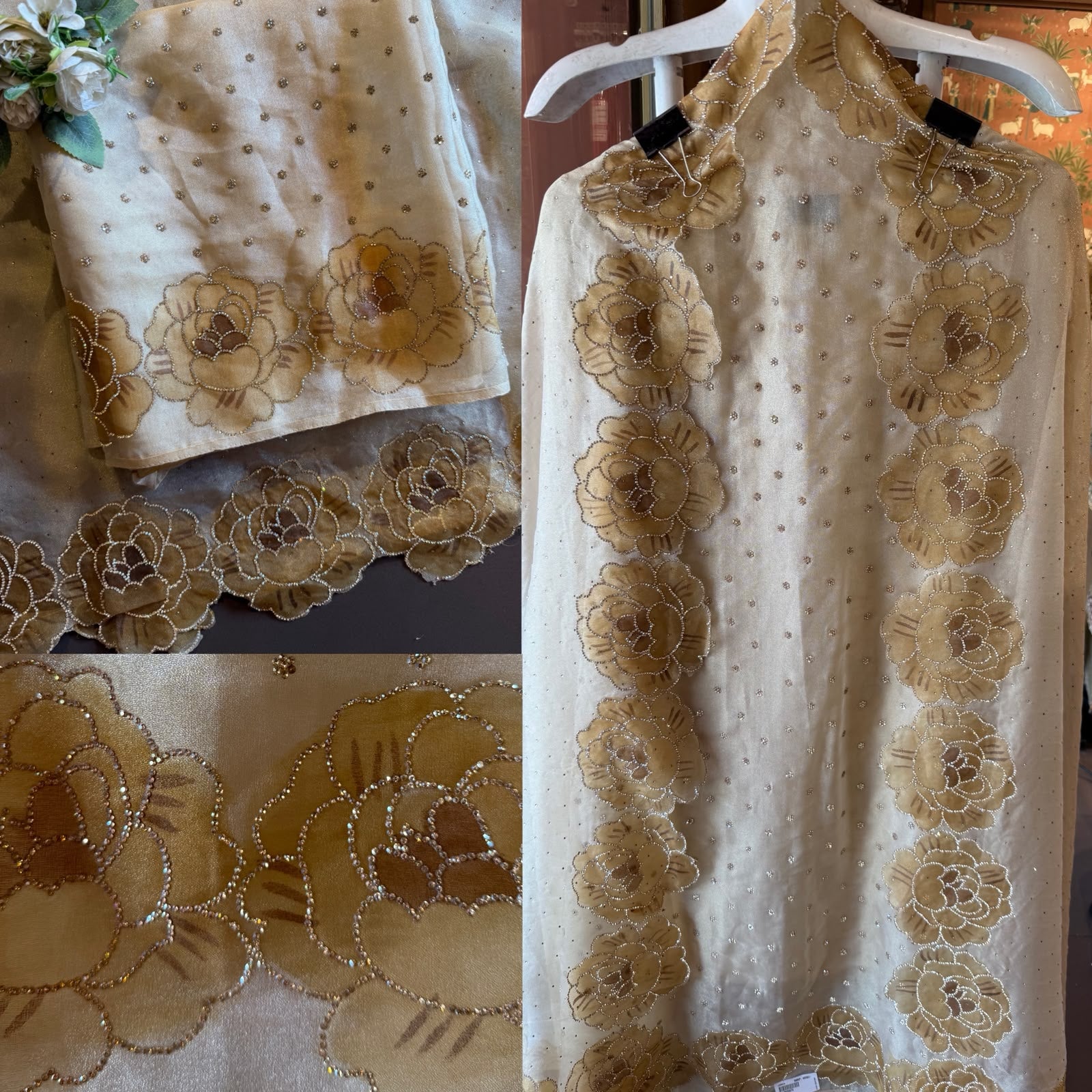 Premium Organza tissue unstitched suit
