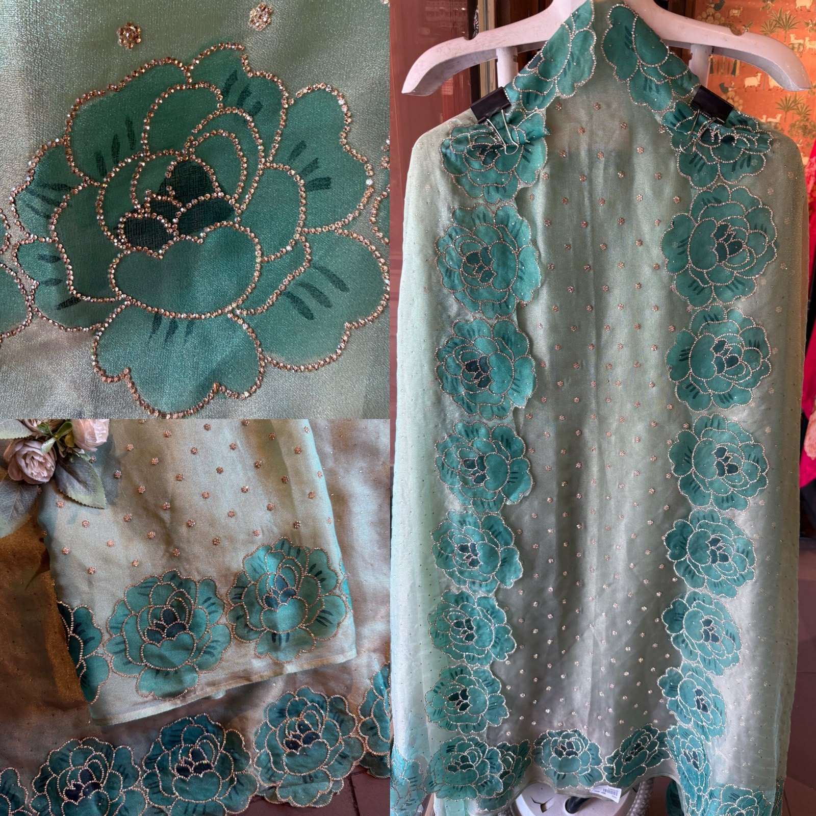 Premium Organza tissue unstitched suit
