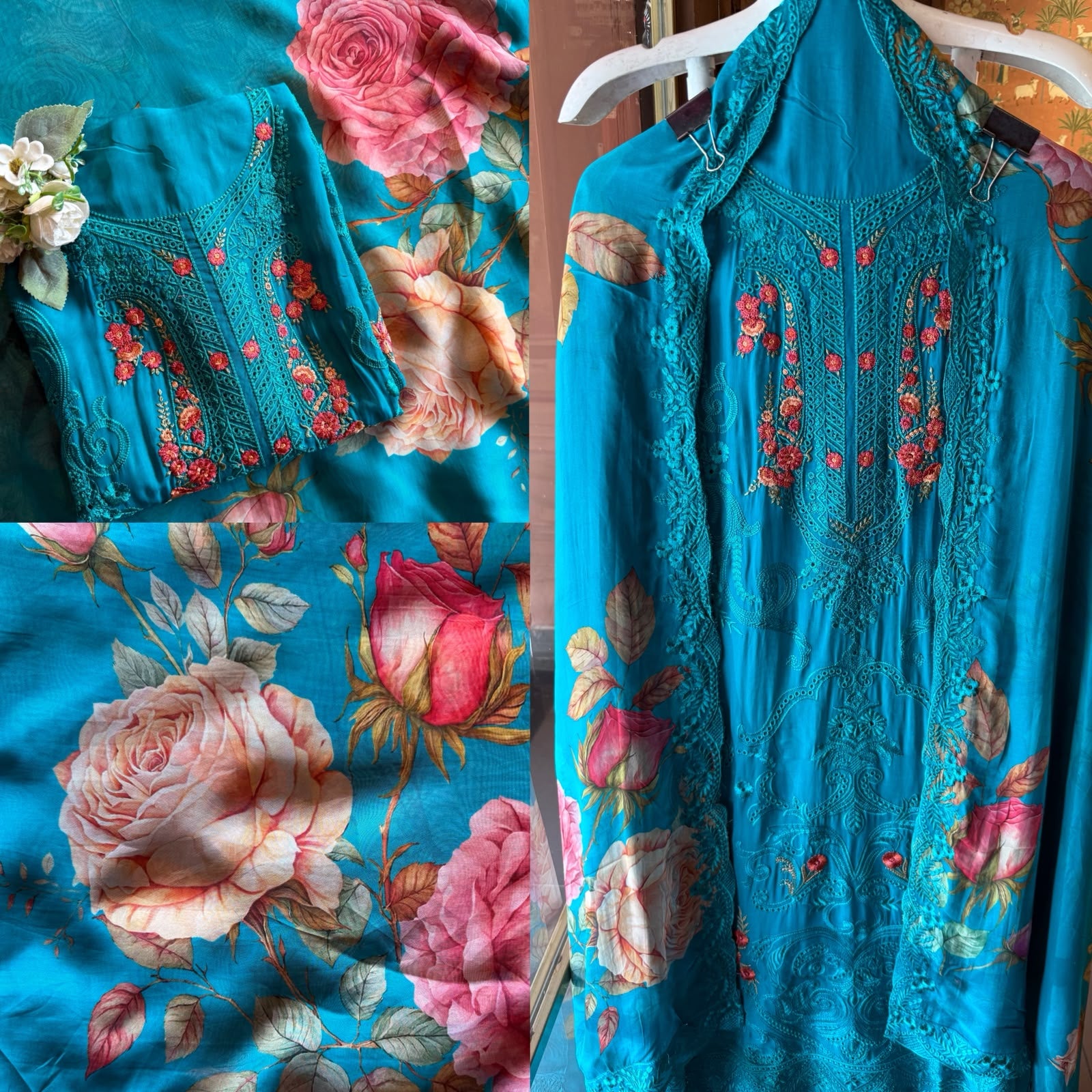 ORGANZA Unstitched Suit set