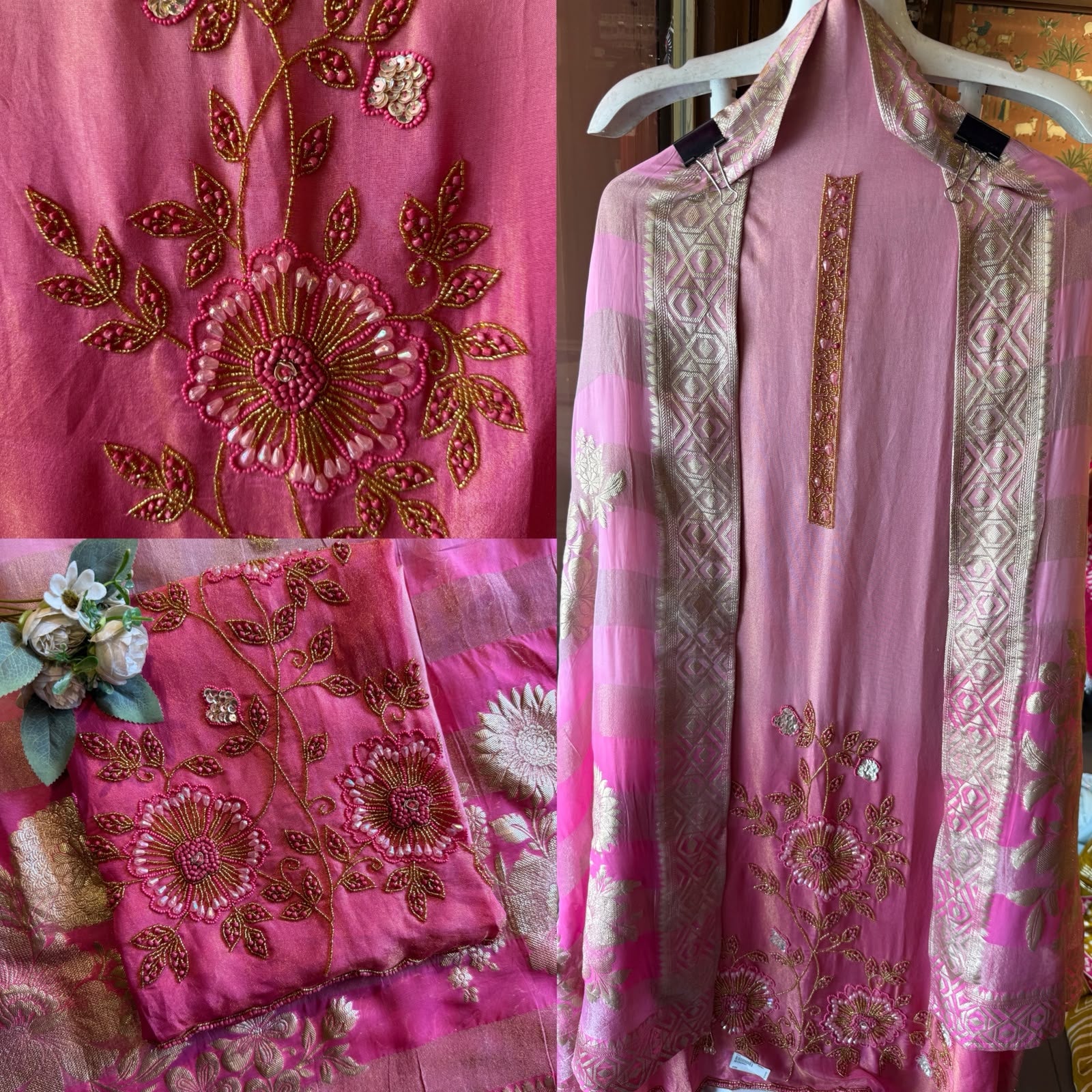 Shimmer tissue Unstitched shirt