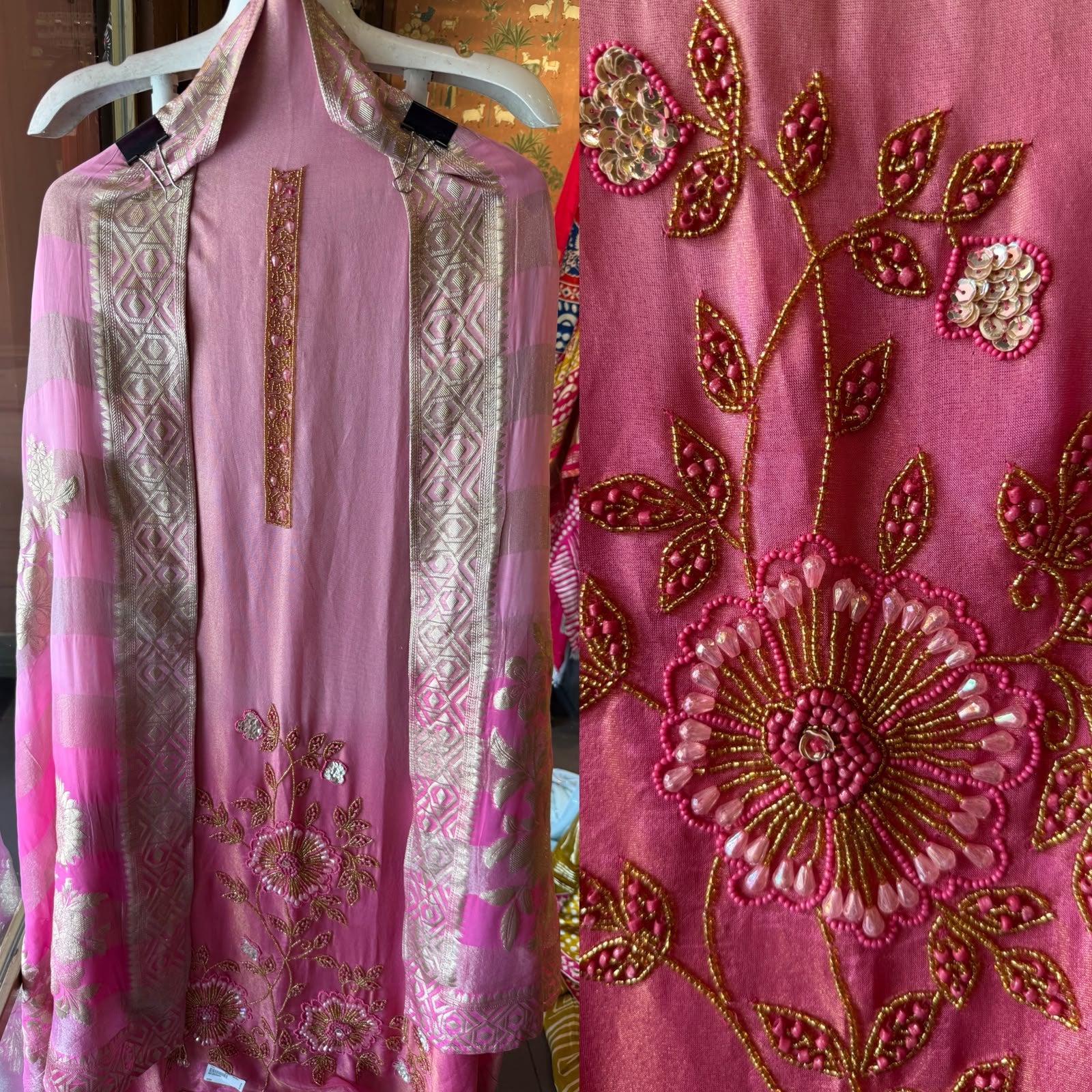 Shimmer tissue Unstitched shirt