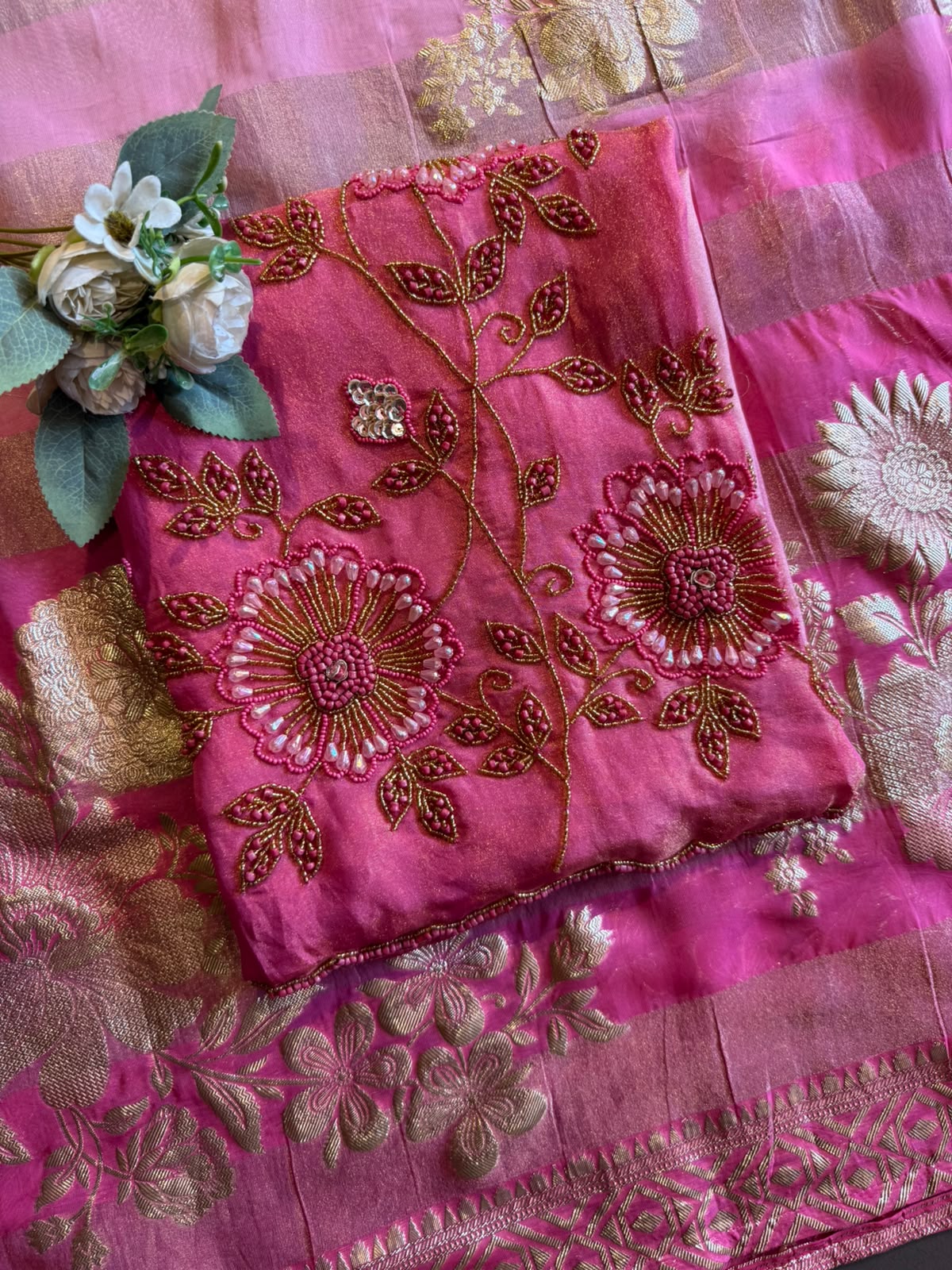 Shimmer tissue Unstitched shirt