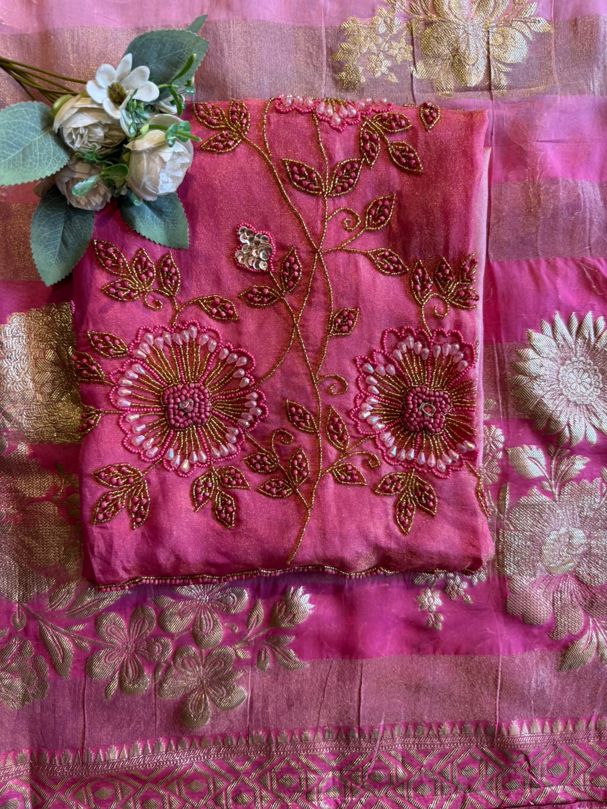 Shimmer tissue Unstitched shirt