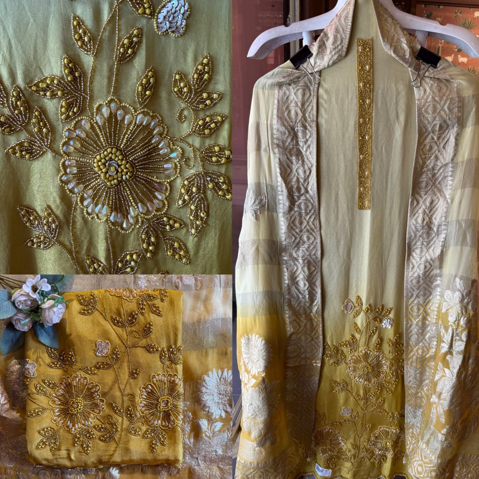 Shimmer tissue Unstitched shirt
