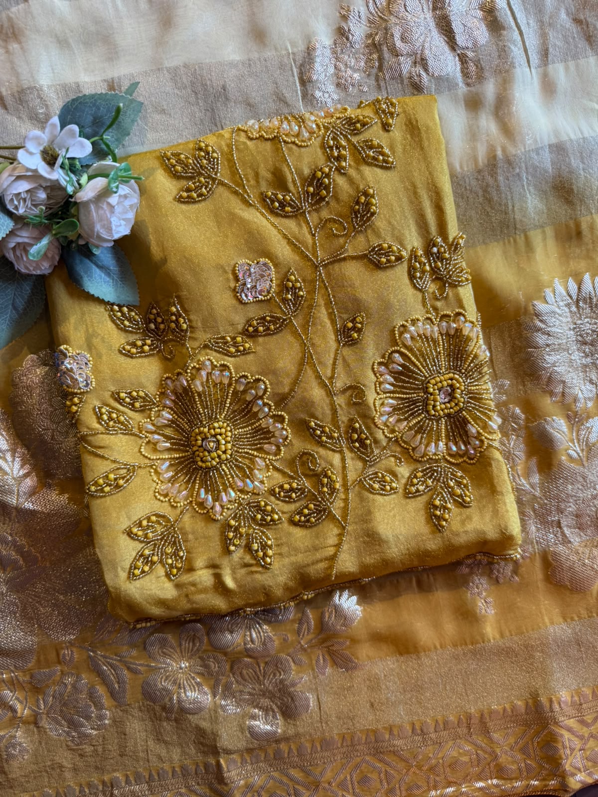 Shimmer tissue Unstitched shirt