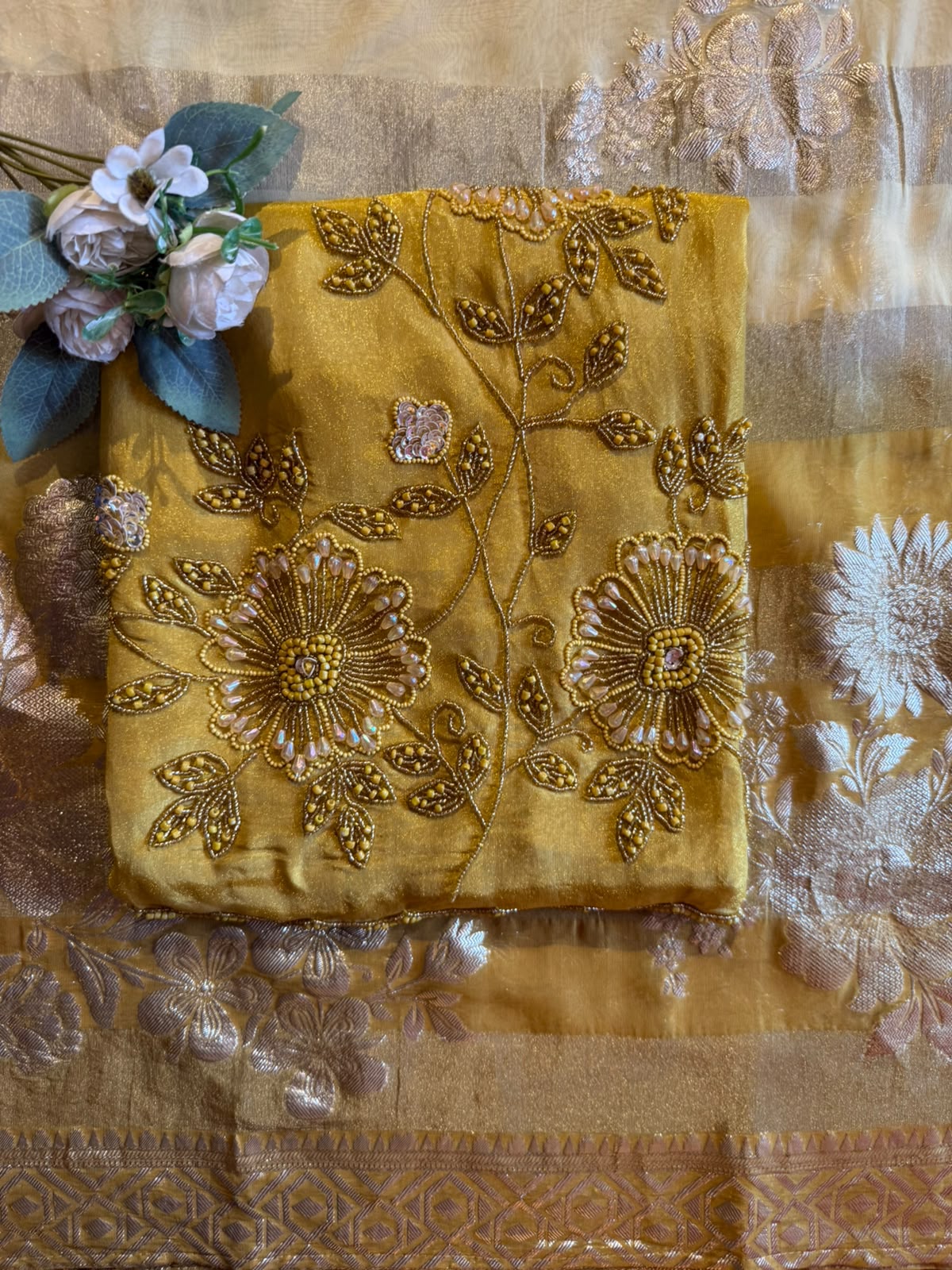 Shimmer tissue Unstitched shirt
