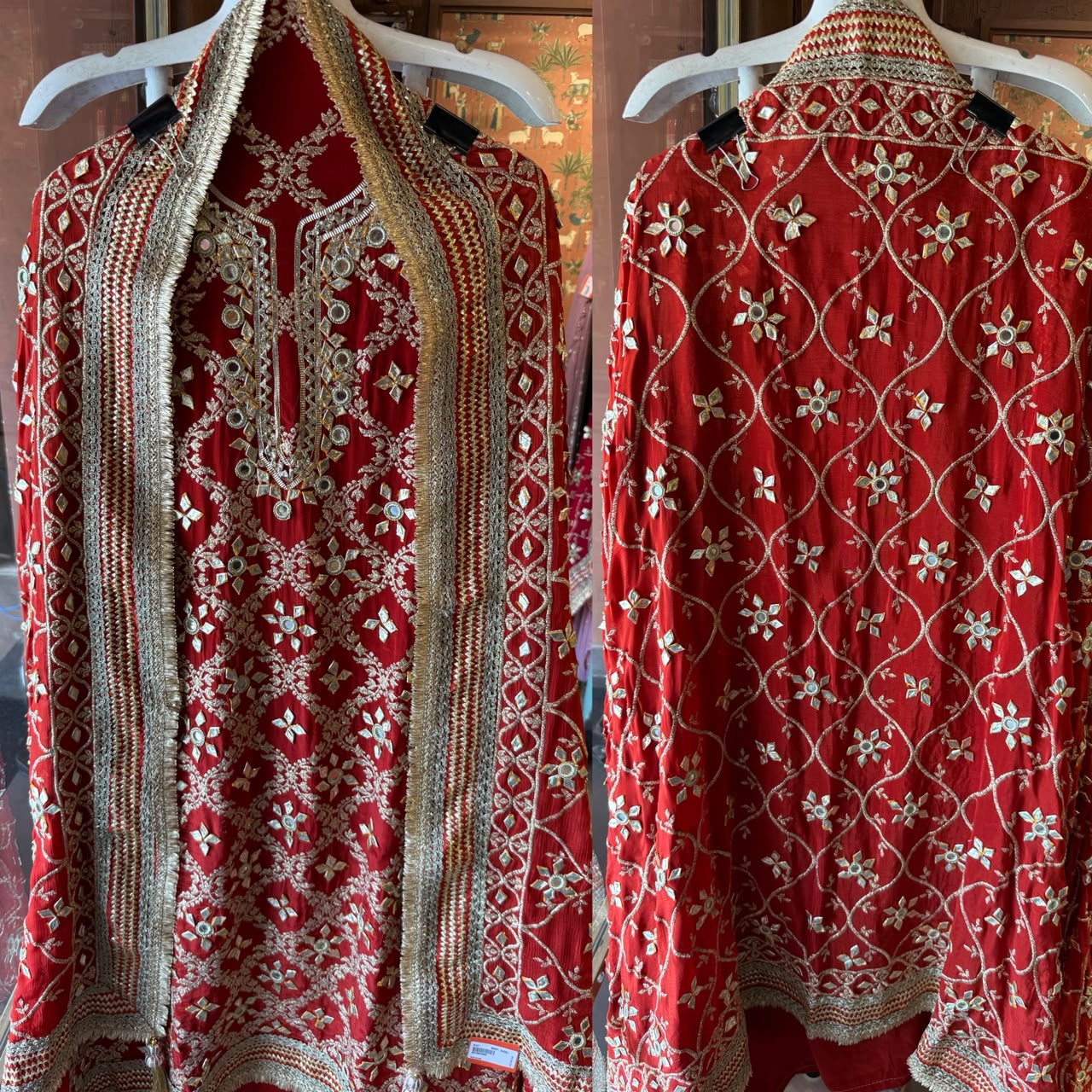 Gotta Mirror Embroidered bridal designer Suit Set