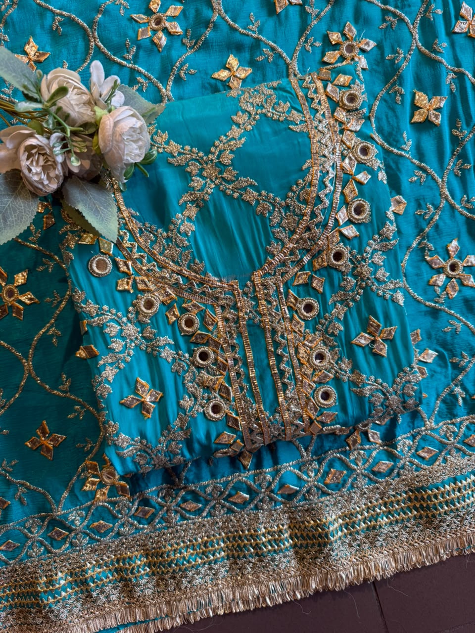 Gotta Mirror Embroidered bridal designer Suit Set