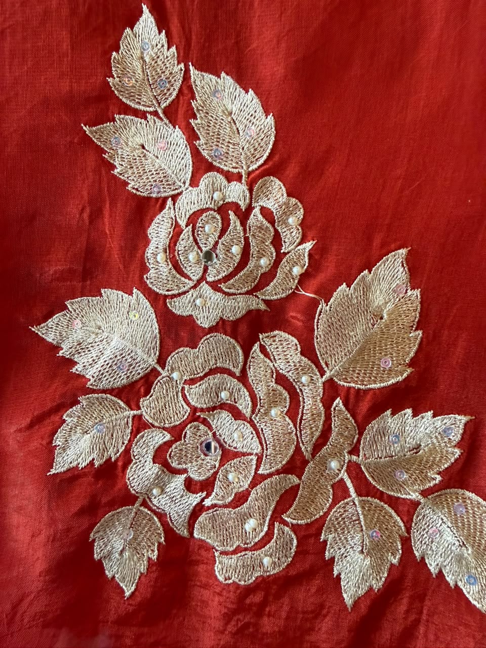 Floral thread Embroidered Suit Set