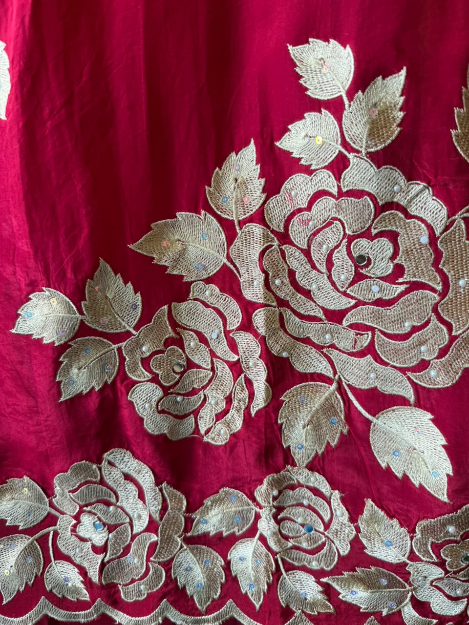 Floral thread Embroidered Suit Set