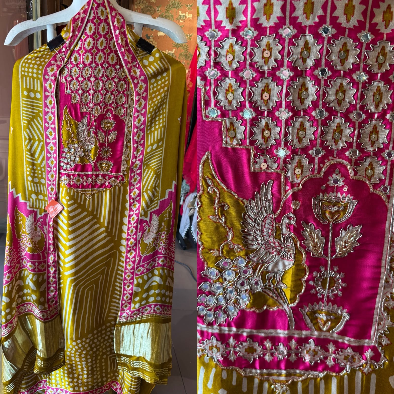 Premium GAJJI silk unstitched suit