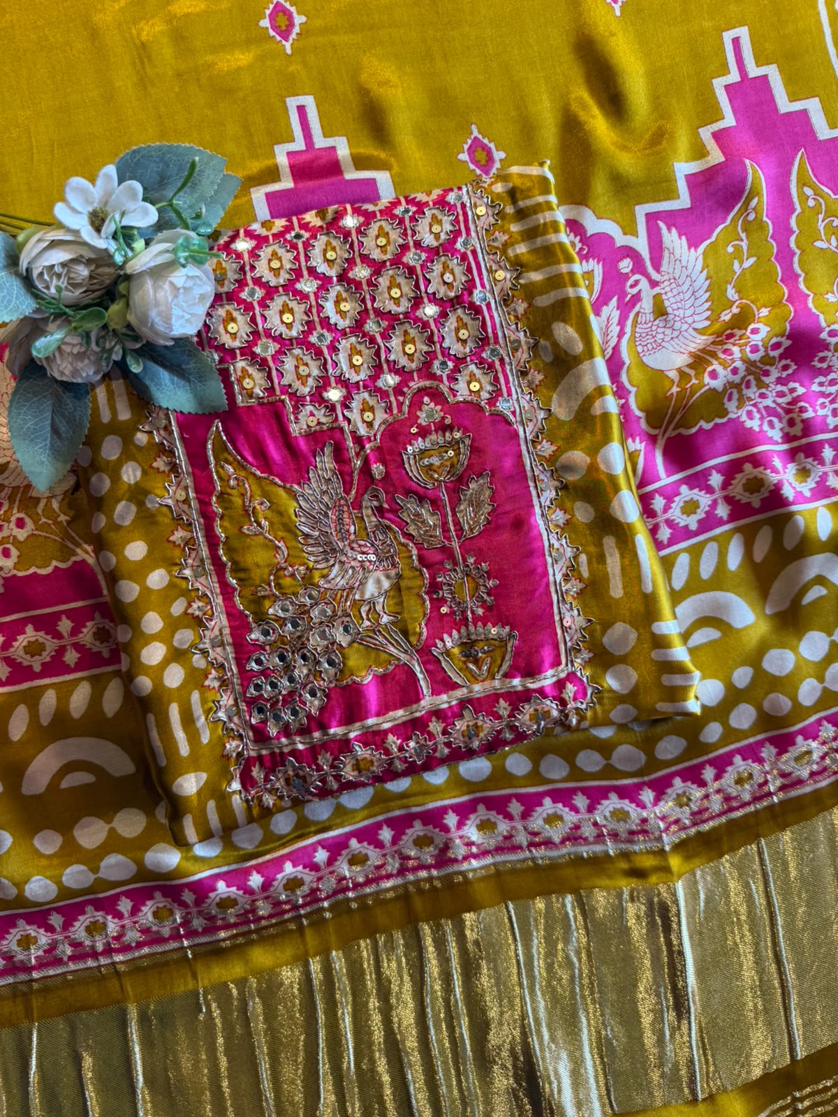 Premium GAJJI silk unstitched suit