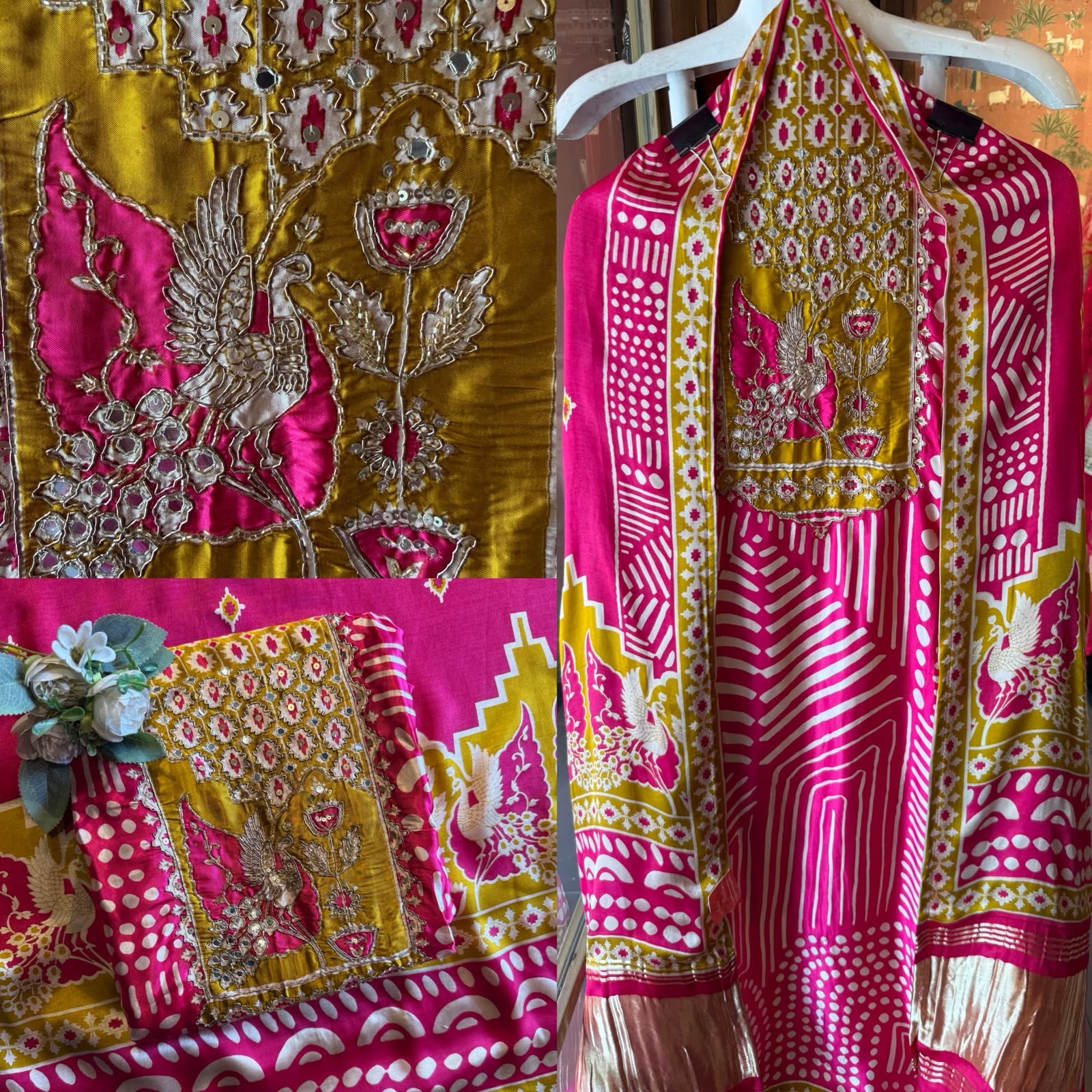 Premium GAJJI silk unstitched suit