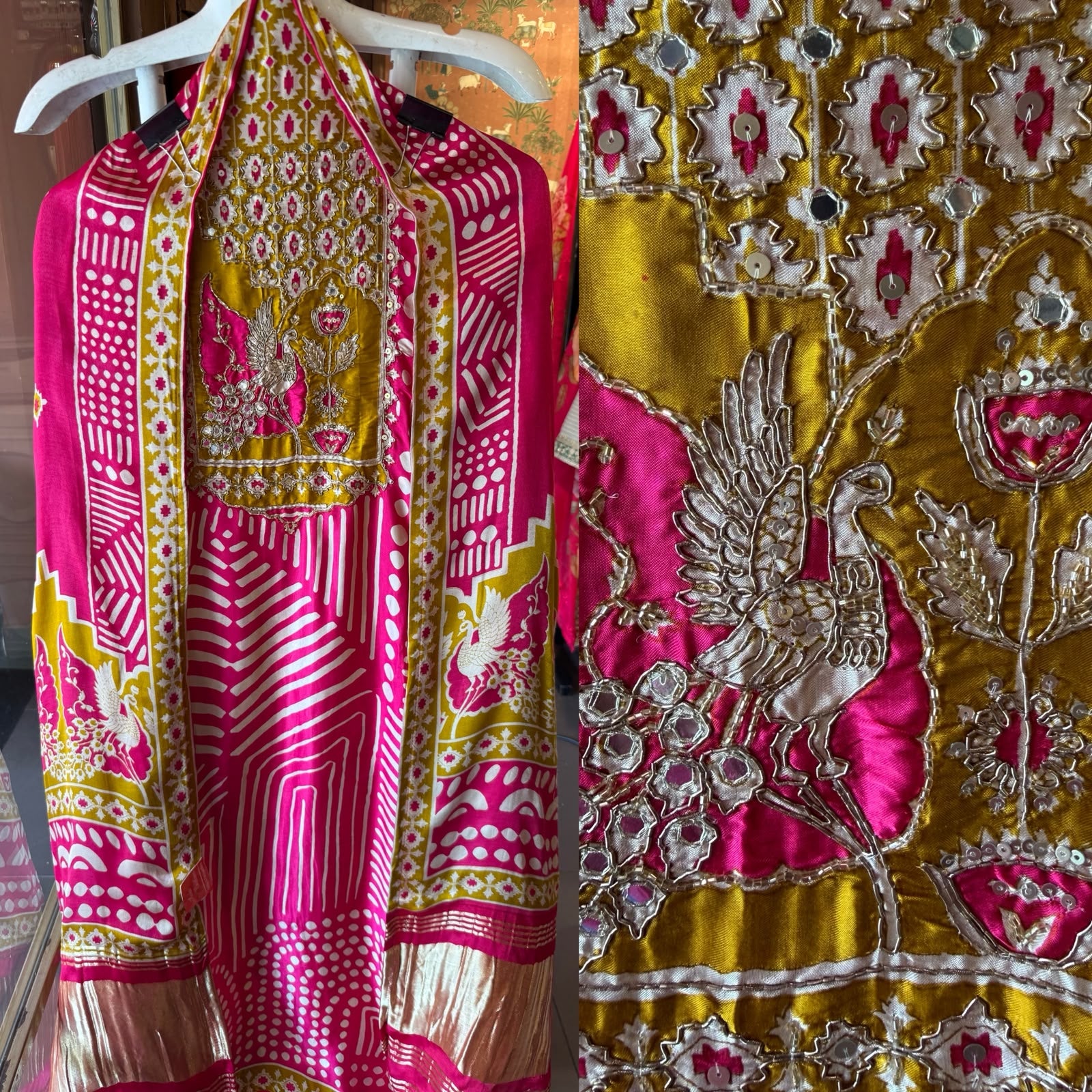 Premium GAJJI silk unstitched suit