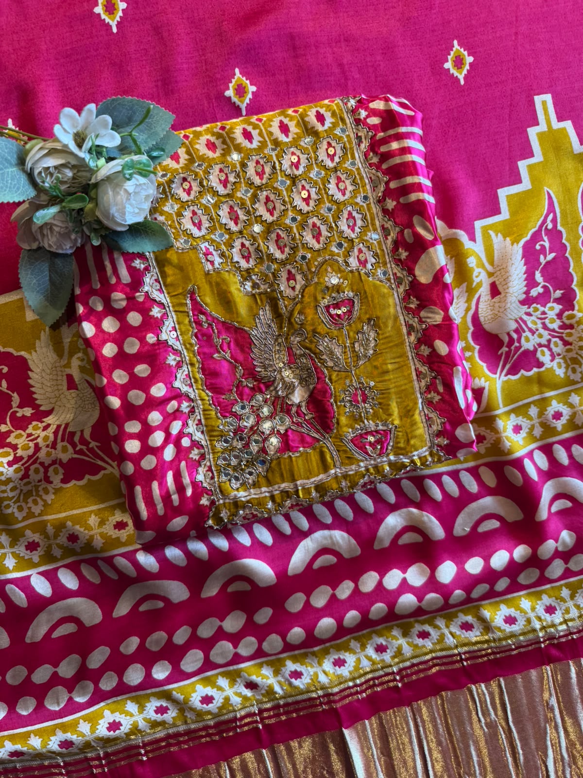 Premium GAJJI silk unstitched suit