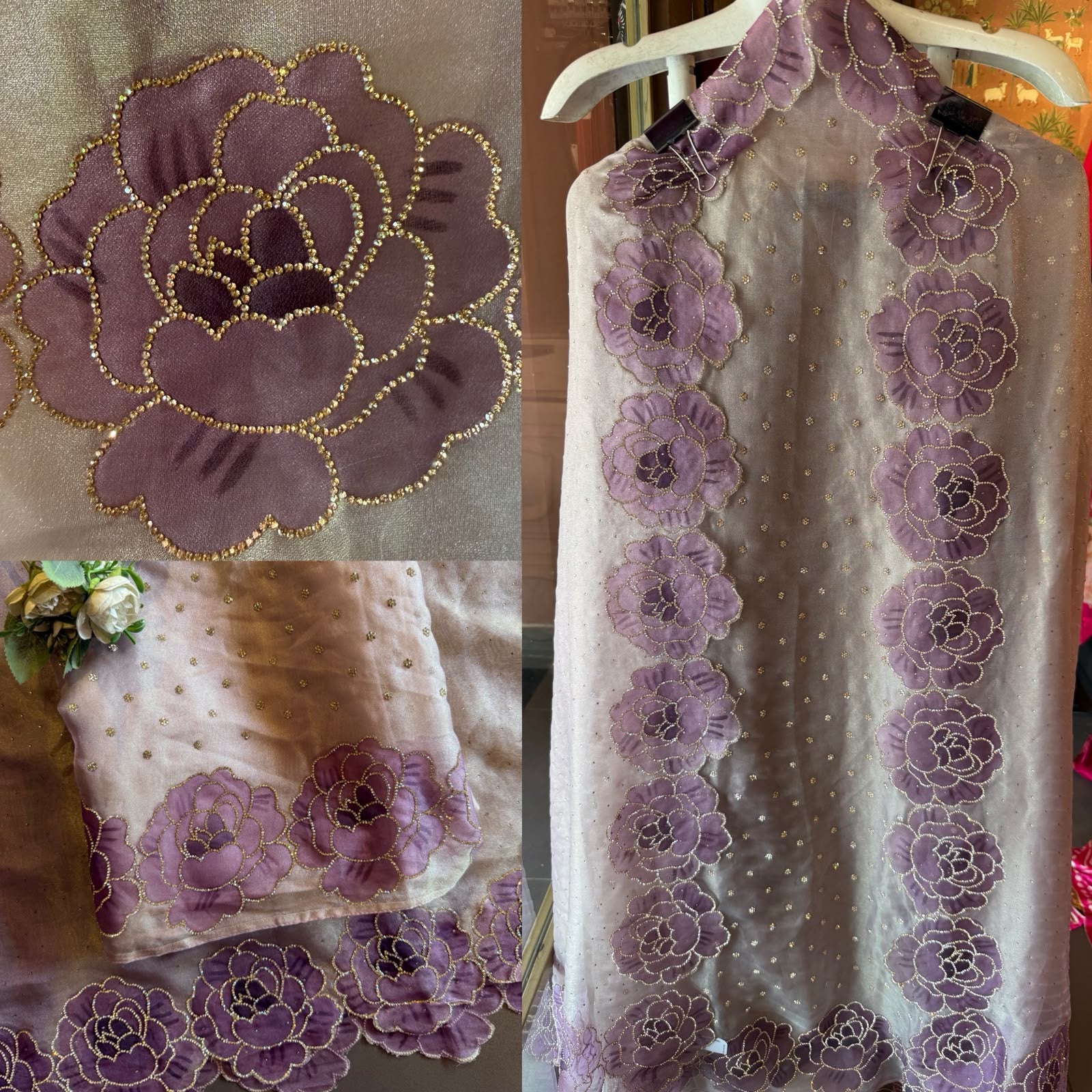 Premium Organza tissue unstitched suit