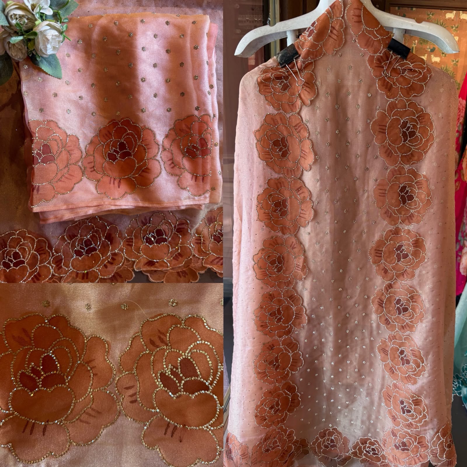 Premium Organza tissue unstitched suit