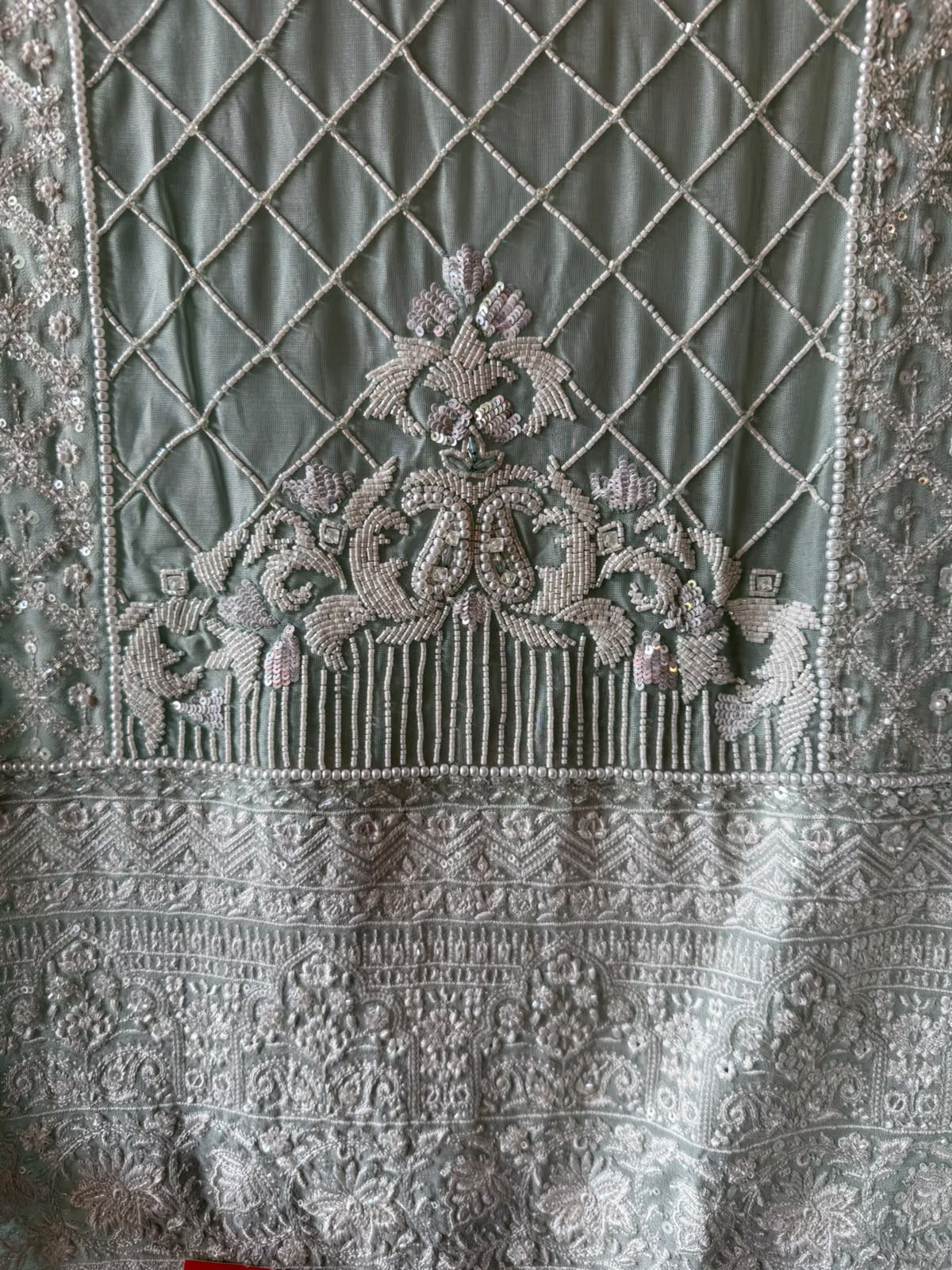 Pearl Embroidered Suit Set