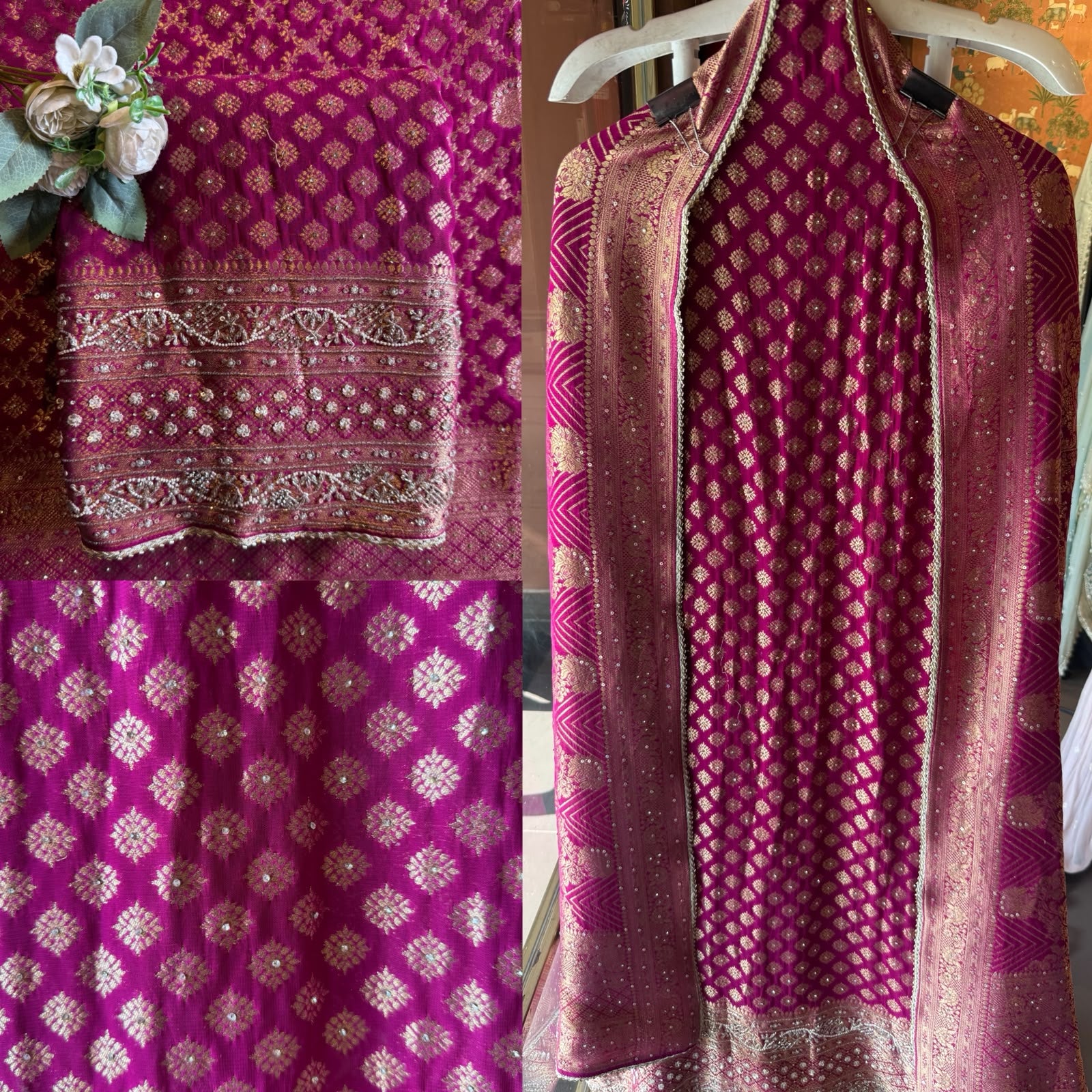 Elegant KHADDI GEORGETTE Suit Set