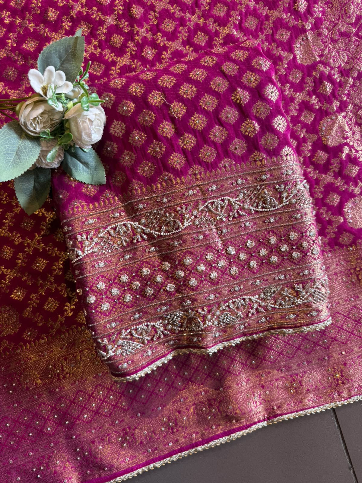 Elegant KHADDI GEORGETTE Suit Set