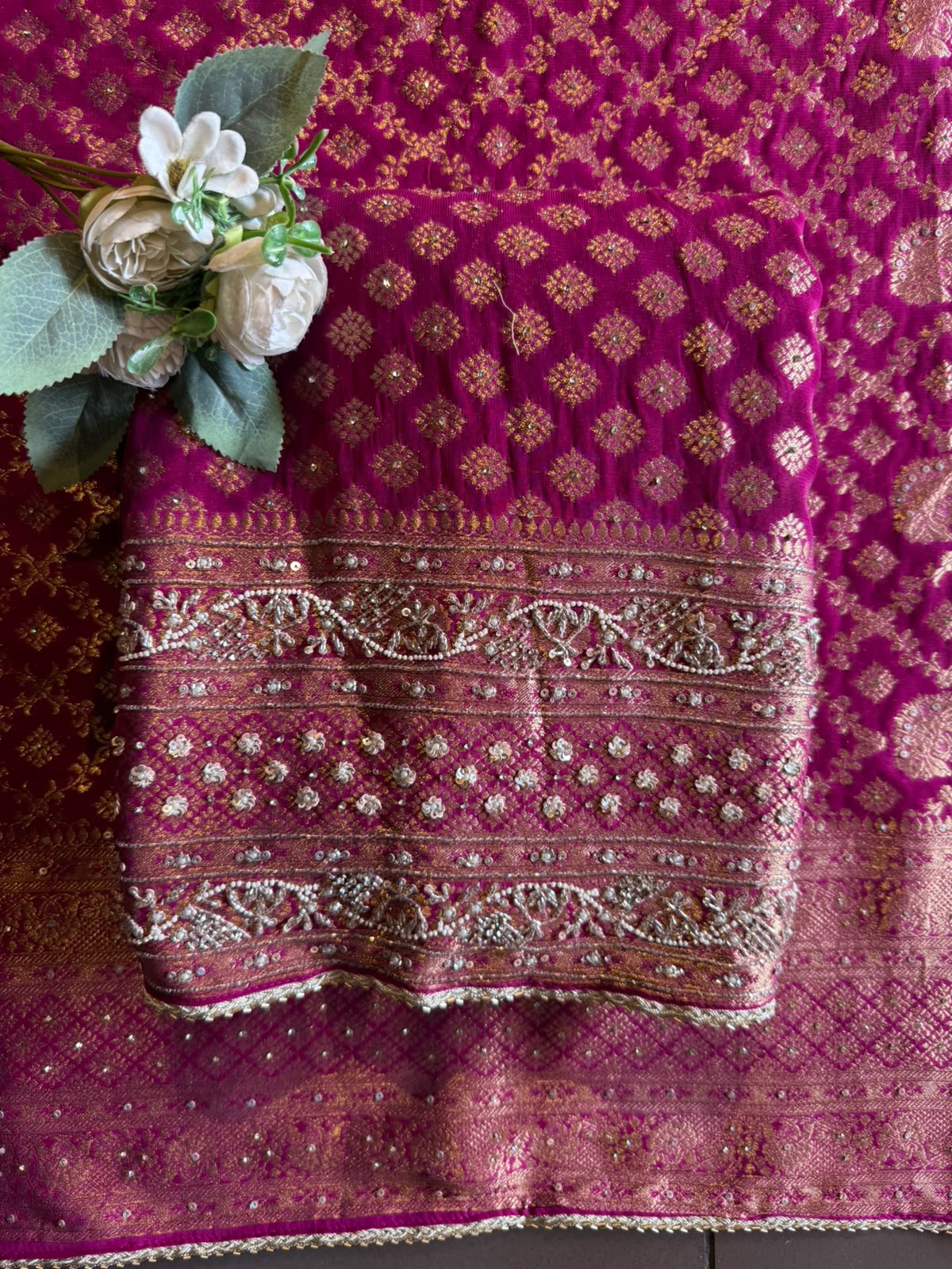 Elegant KHADDI GEORGETTE Suit Set