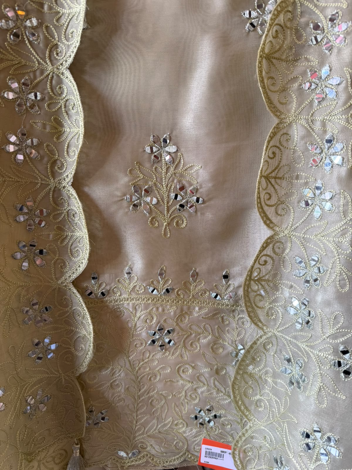 Pure baluchiri tissue silk suit